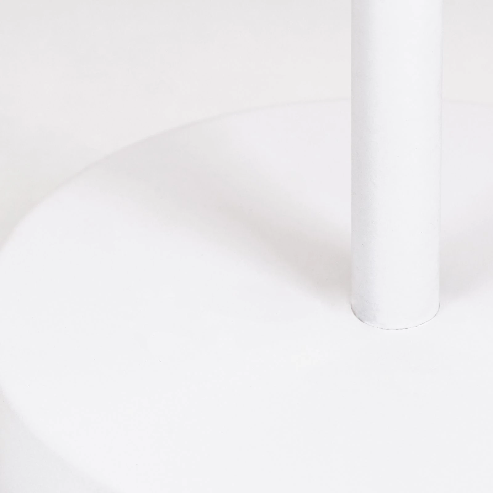 Stona lampa SHADE, srednja, bela, konusni beli abažur - 3