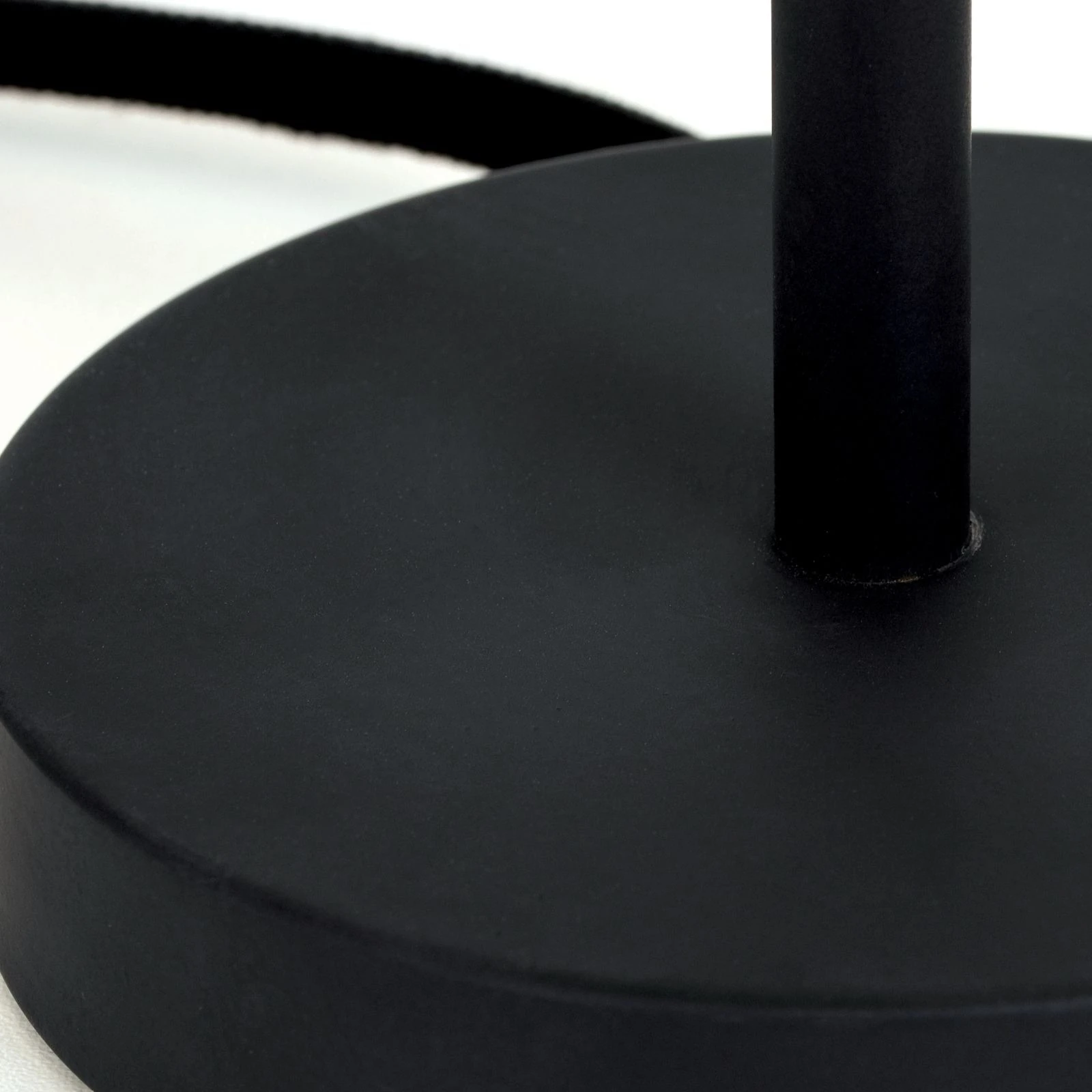 Stona lampa SHADE, velika, belo-crna, konusni crni abažur - 3