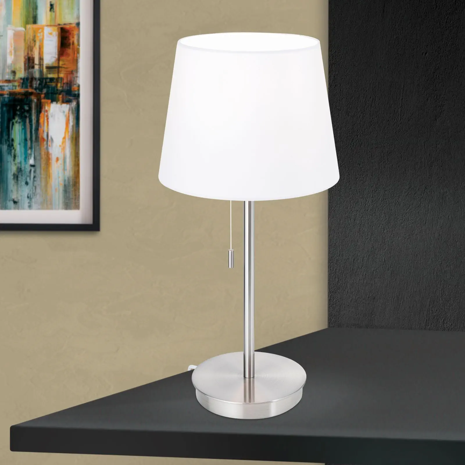 Stona lampa LUDWIG, satinisana - 1