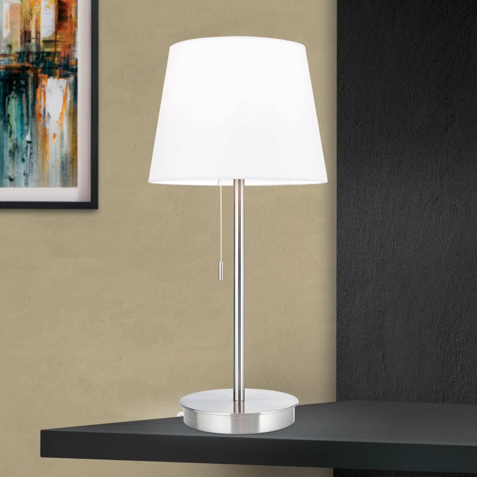 Stona lampa LUDWIG, satinisana - 2