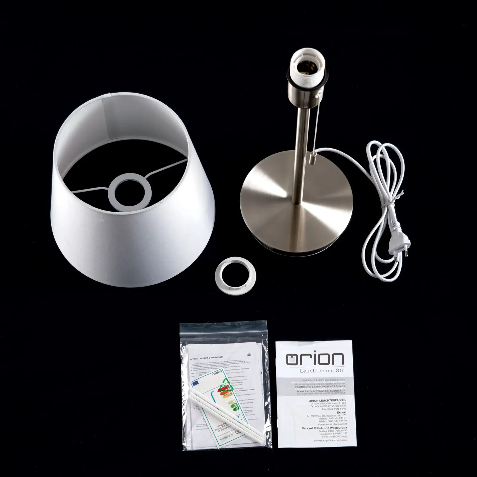 Stona lampa LUDWIG, satinisana - 8