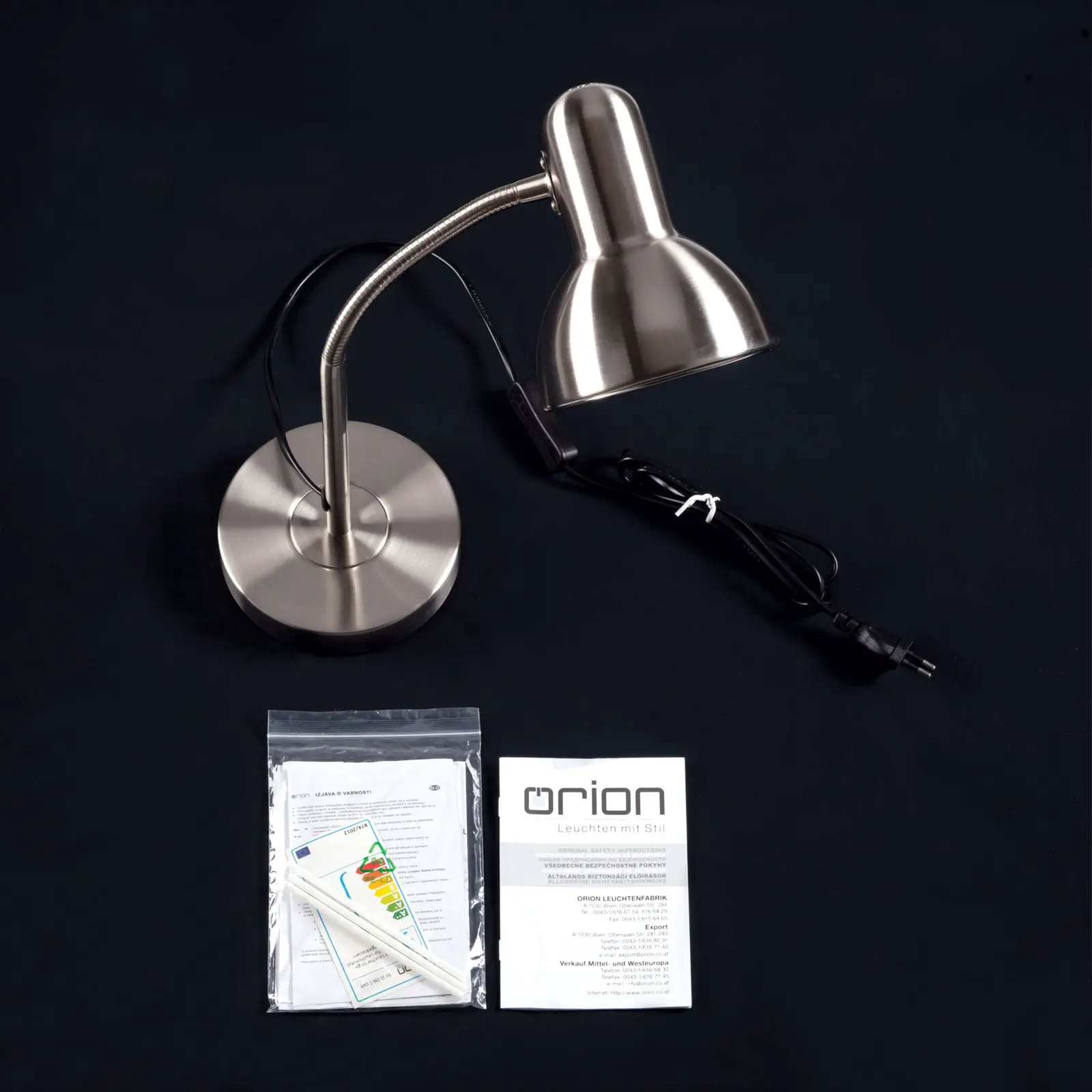 Stona lampa NEMO, satinisana - 8