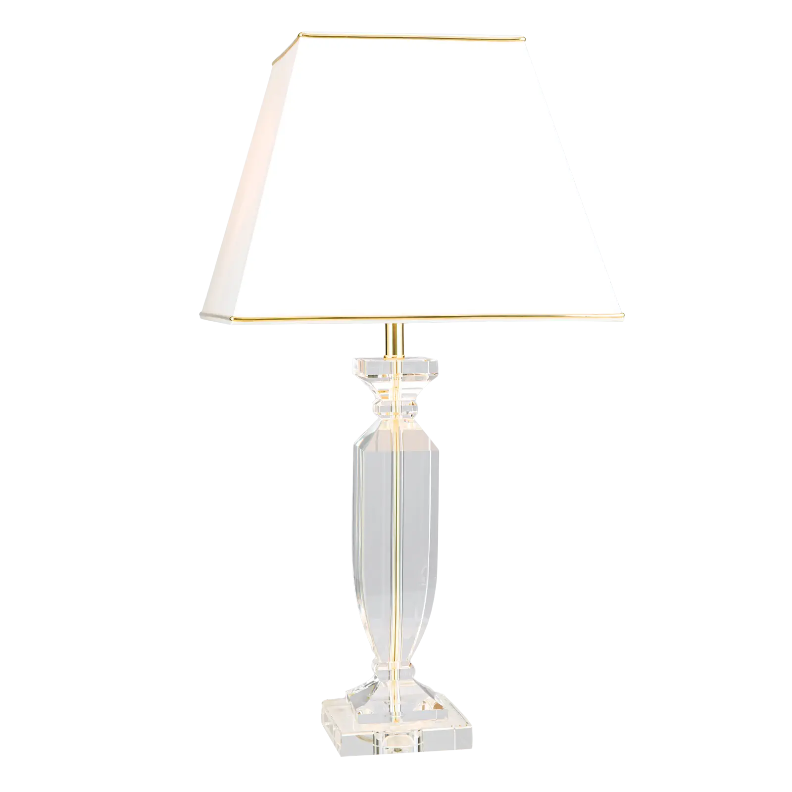 Stona lampa POKAL, sa krem bojom abažura, zlatna - 9