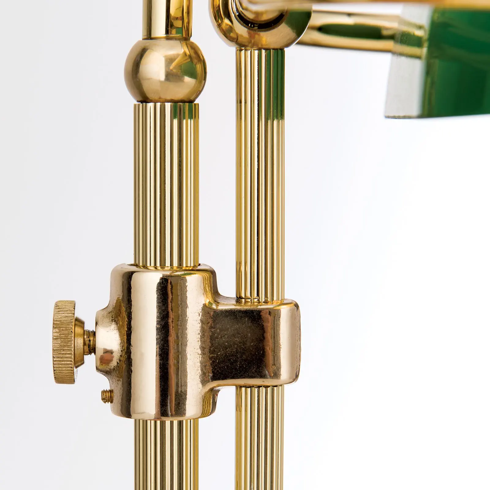 Stona lampa HARVARD, mesing sa zelenim staklenim abažurom, 32 cm - 6