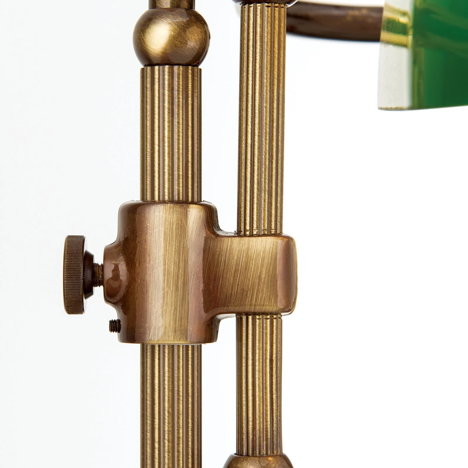 Stona lampa HARVARD, patina, zeleni stakleni abažur, visina 32 cm - 6