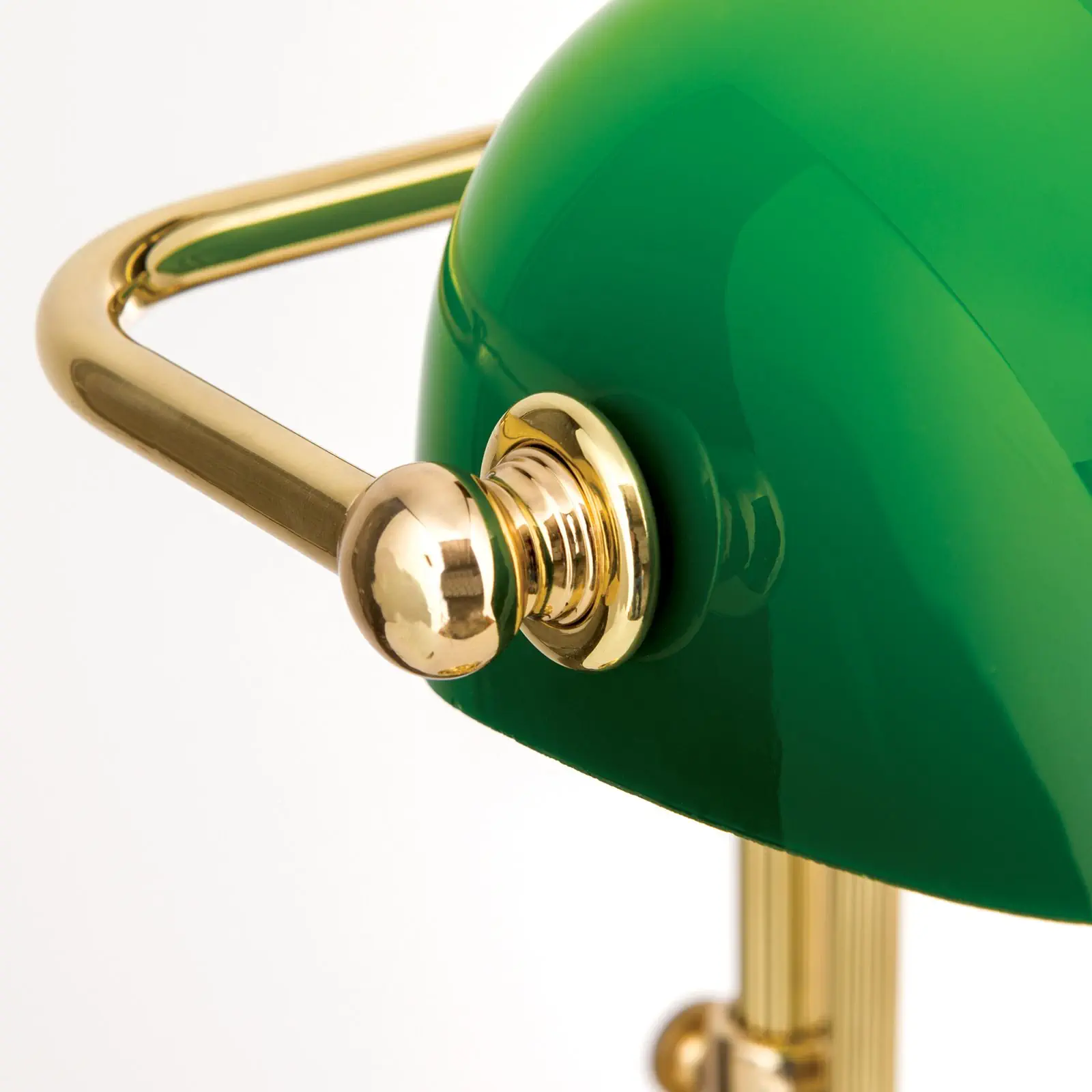 Stona lampa HARVARD, mesing sa zelenim staklenim abažurom, 53cm - 6