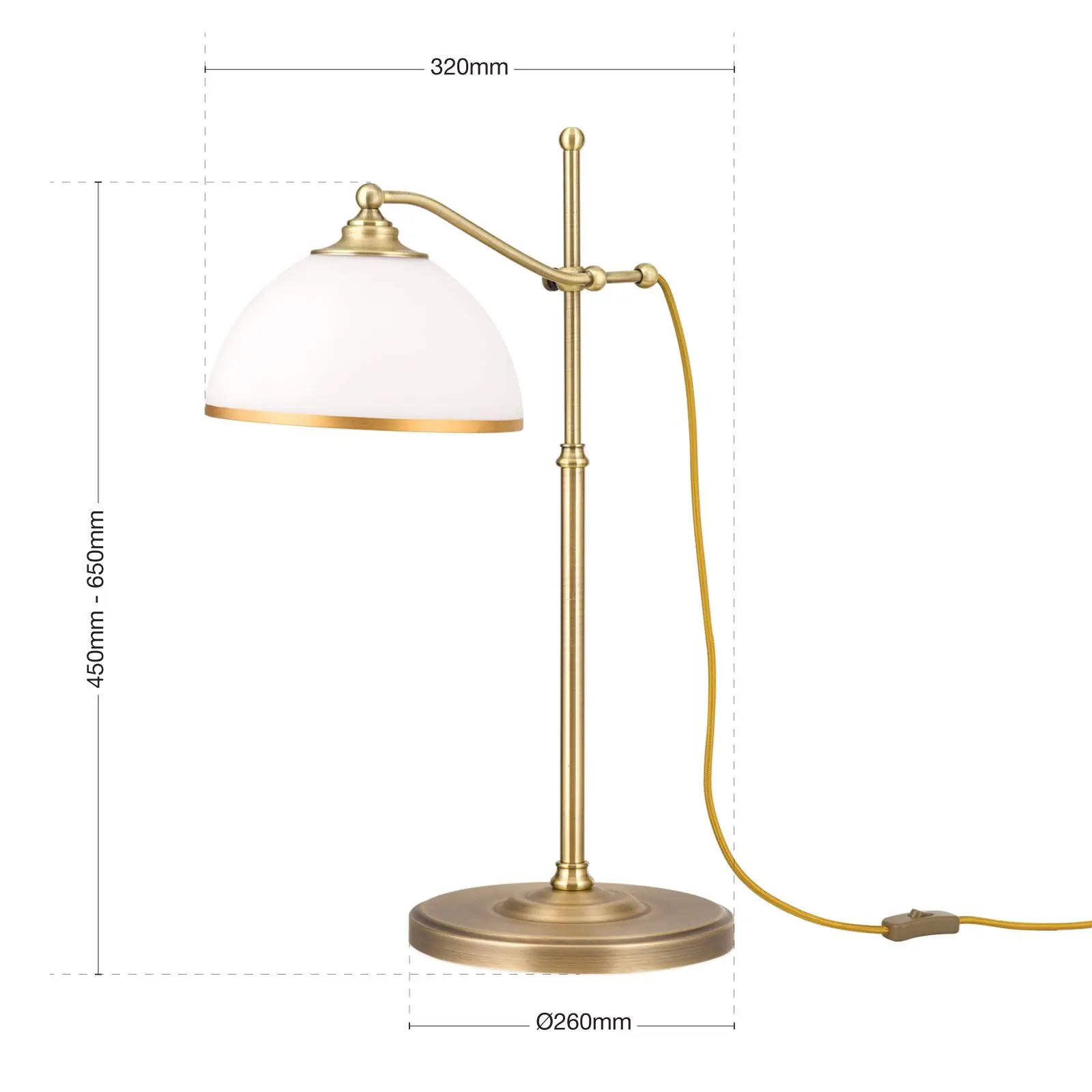 Stona lampa OLD LAMP, patina, 1 izvor svetla - 7