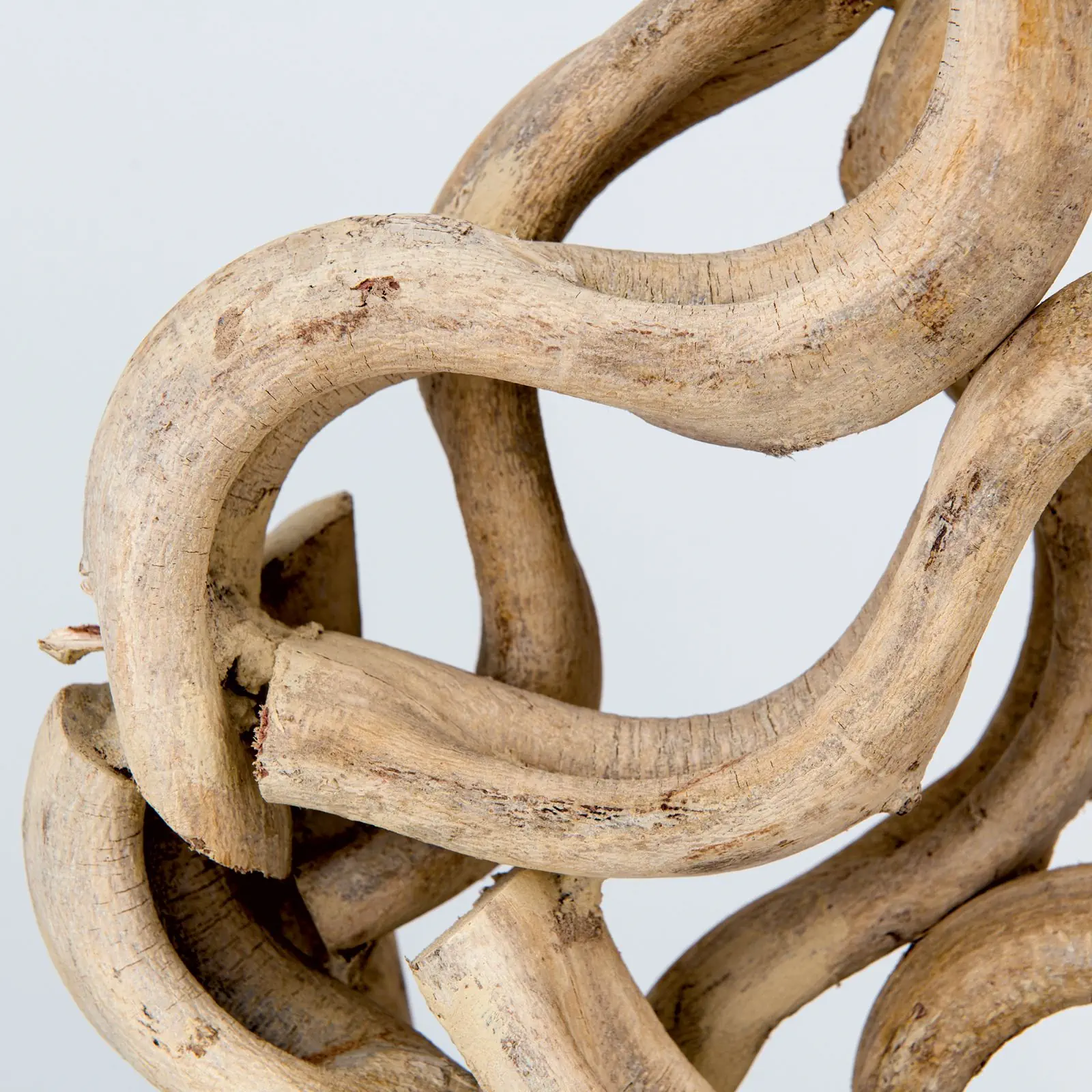 Stona lampa PEGGY, prirodno drvo sa belim tekstilnim abažurom - 6