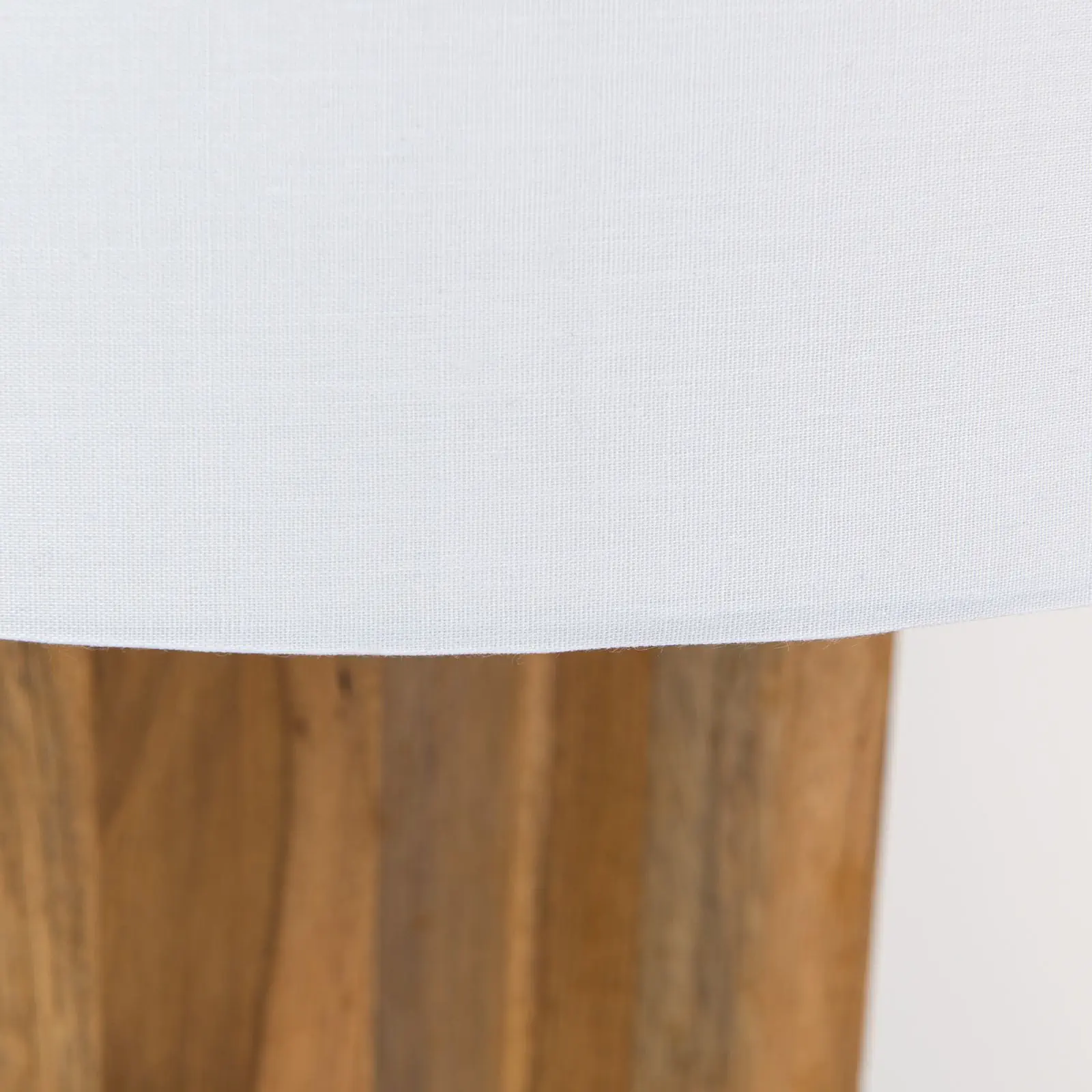 Stona lampa DALLAS, prirodno drvo sa belim tekstilnim abažurom - 5