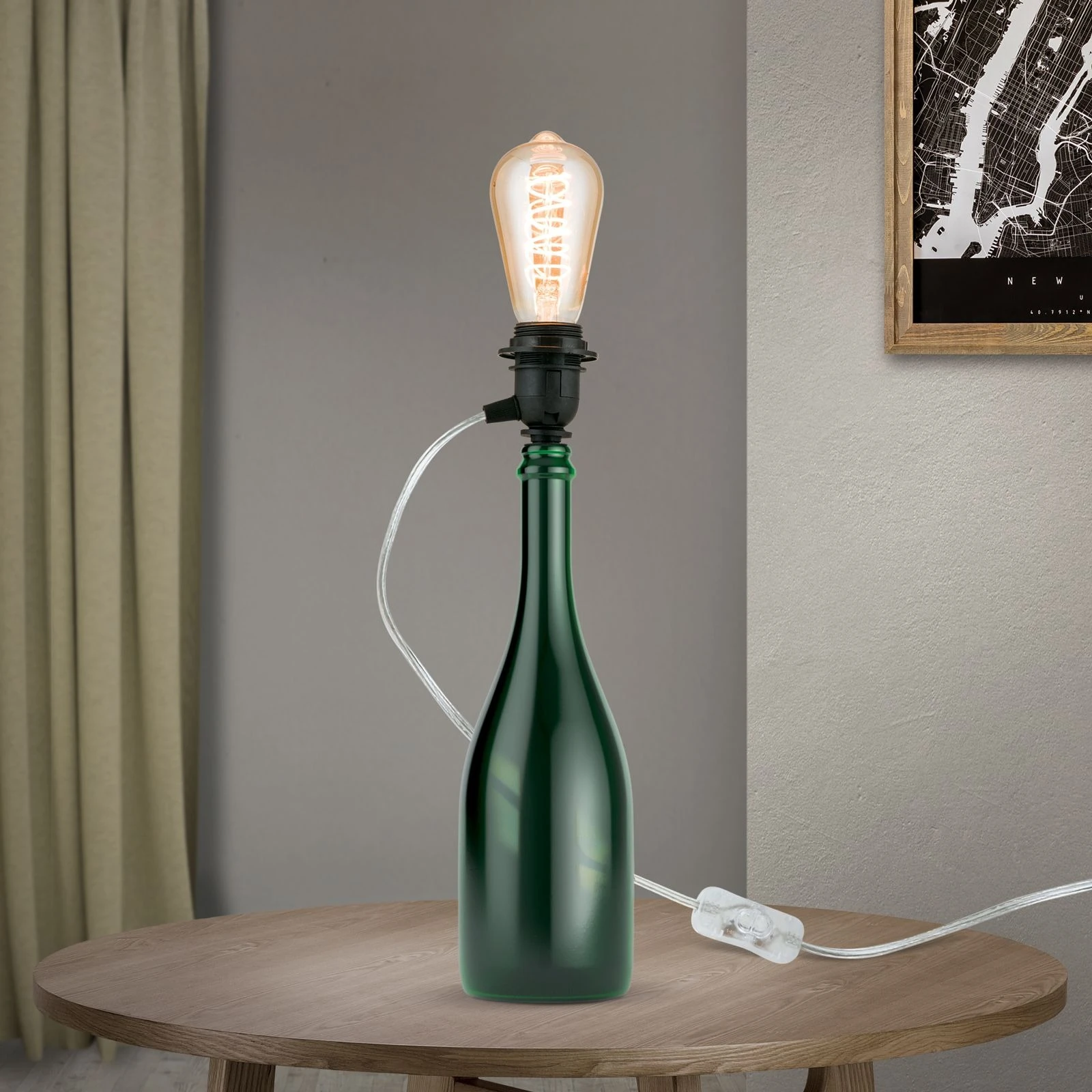 Grlo BOTTLE za 'uradi sam' lampu, providno - 2
