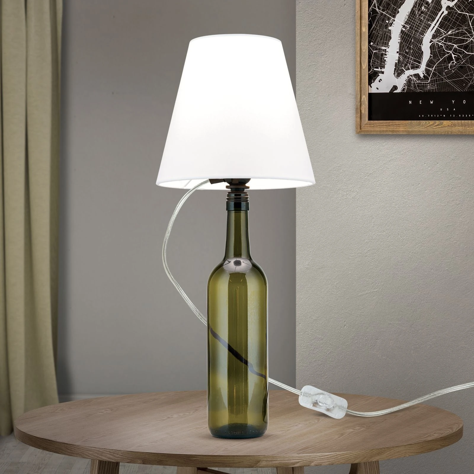 Grlo BOTTLE za 'uradi sam' lampu, providno - 4
