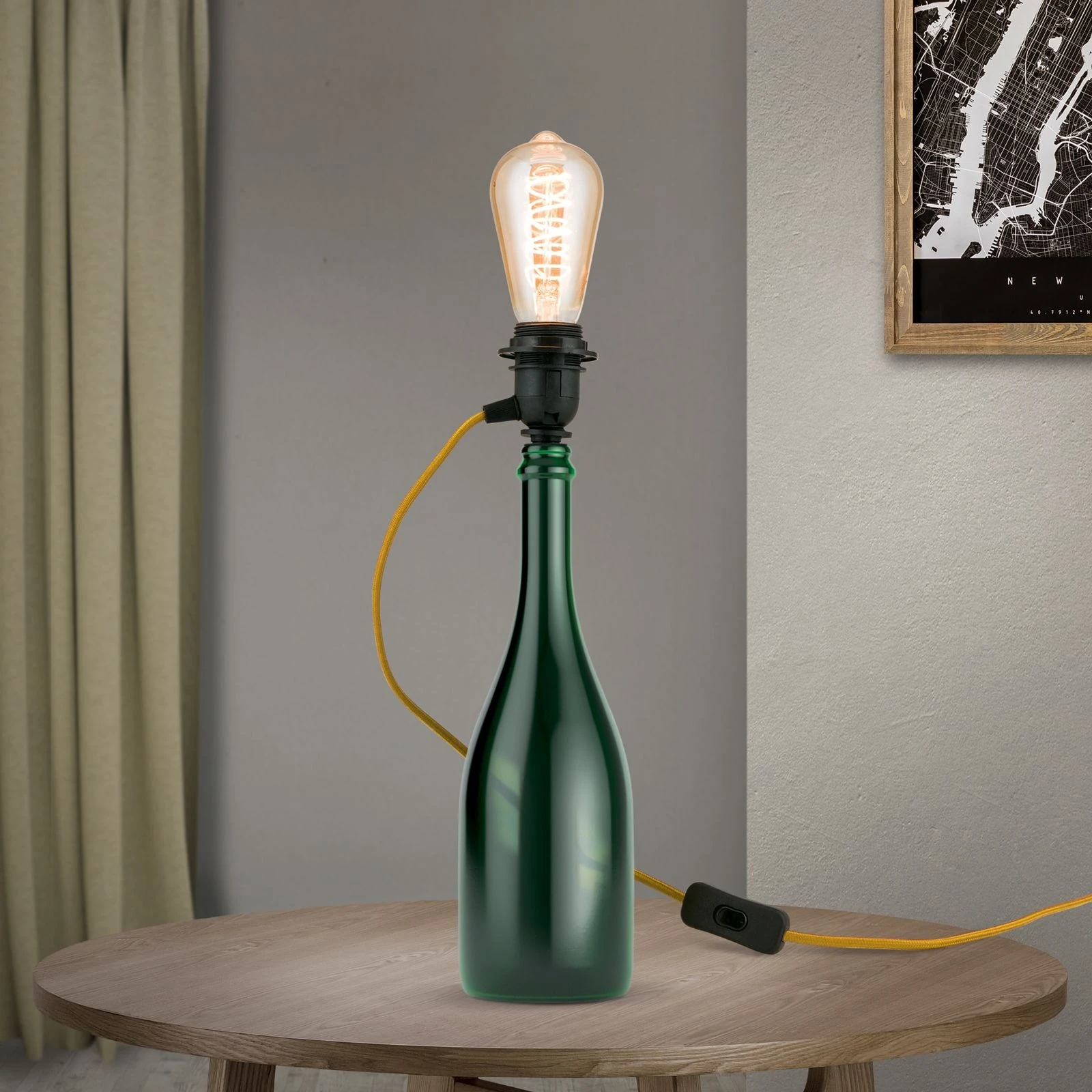 Grlo BOTTLE za 'uradi sam' lampu, zlatno - 2