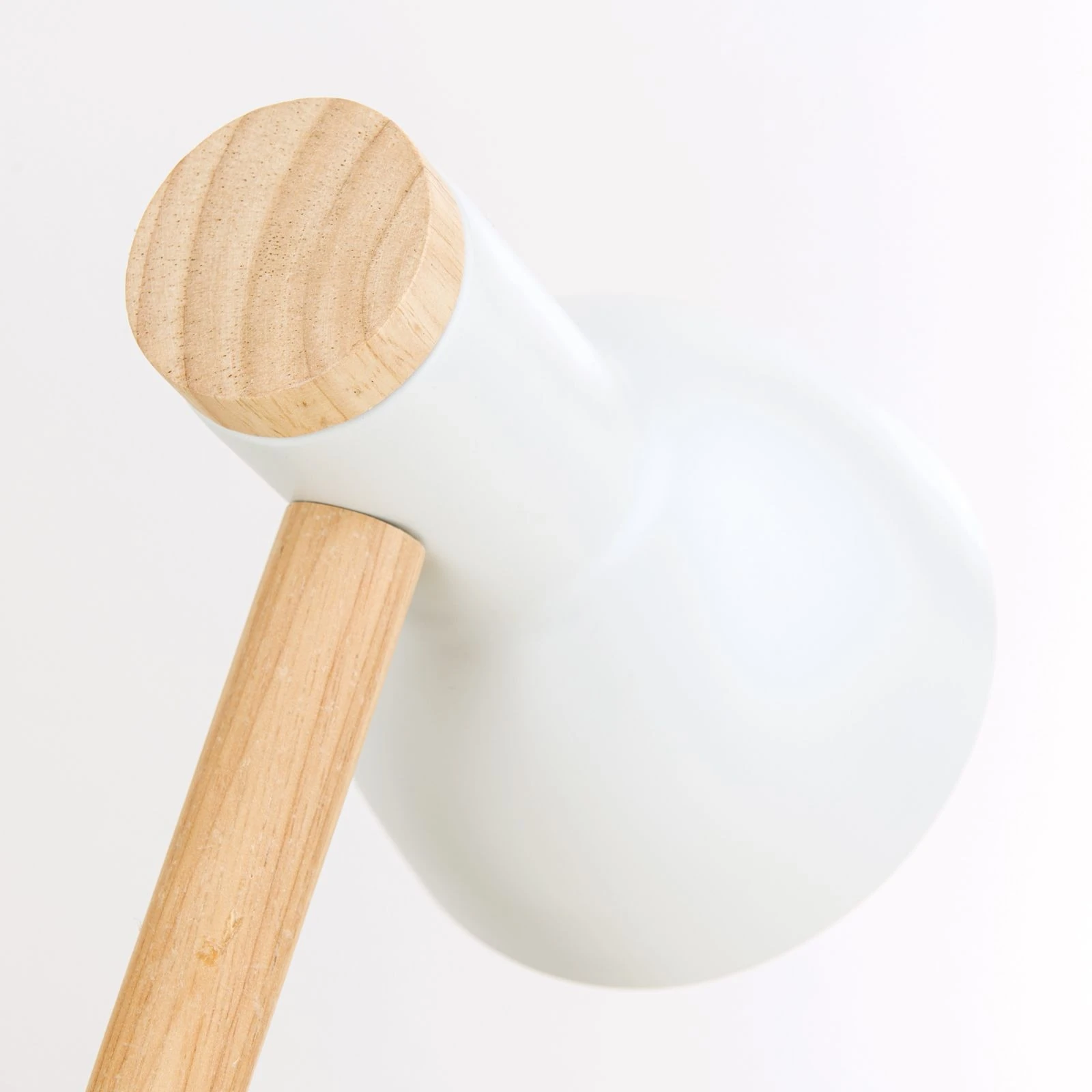 Stona lampa ANIKA, Drvo-Bela - 6