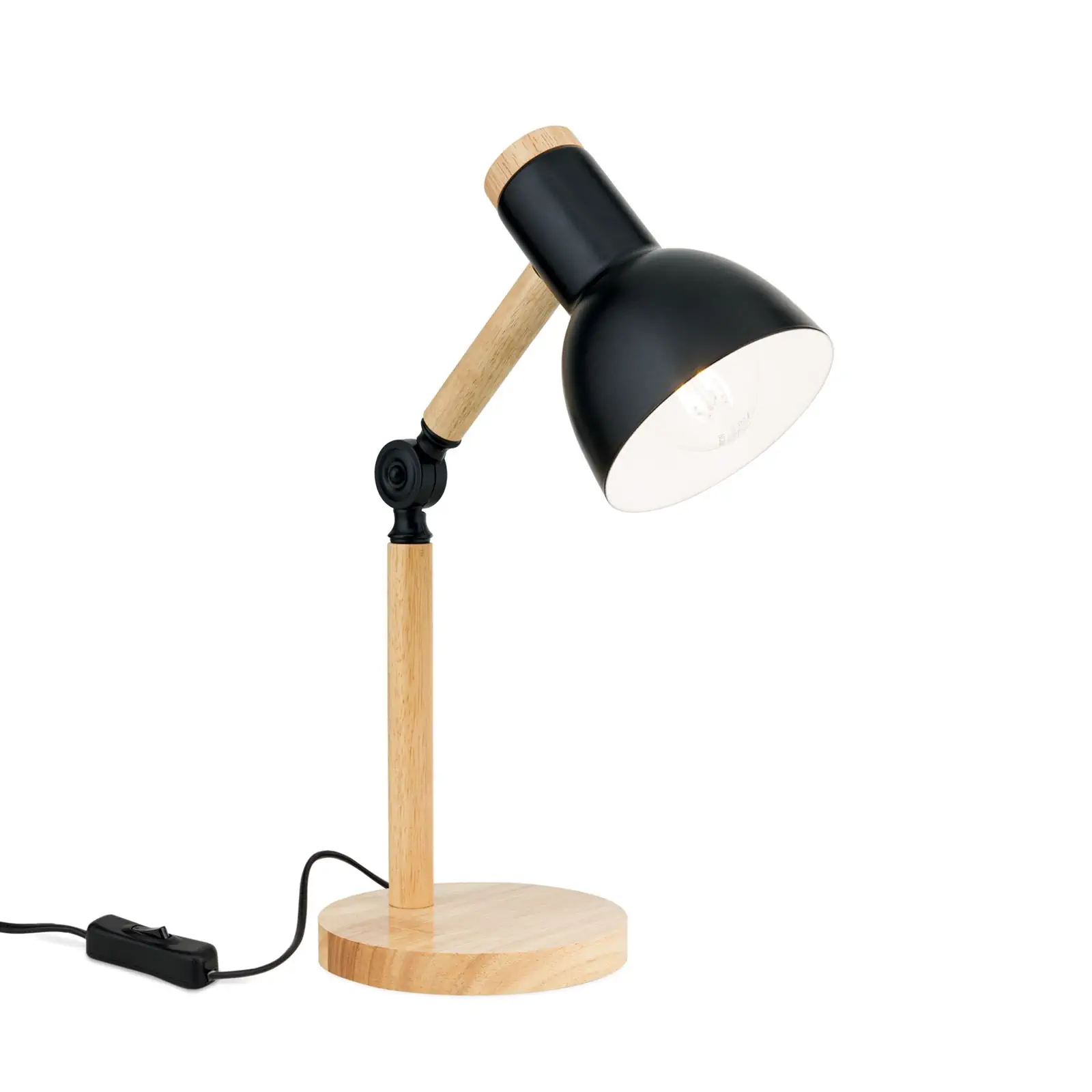 Stona lampa ANIKA, drvo-crna - 4