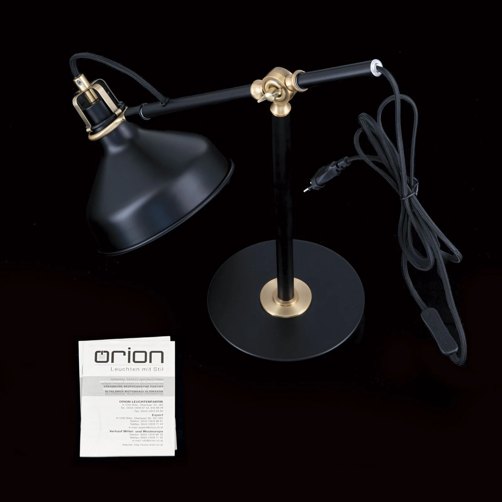 Stona lampa SCHILLER, crna - 8