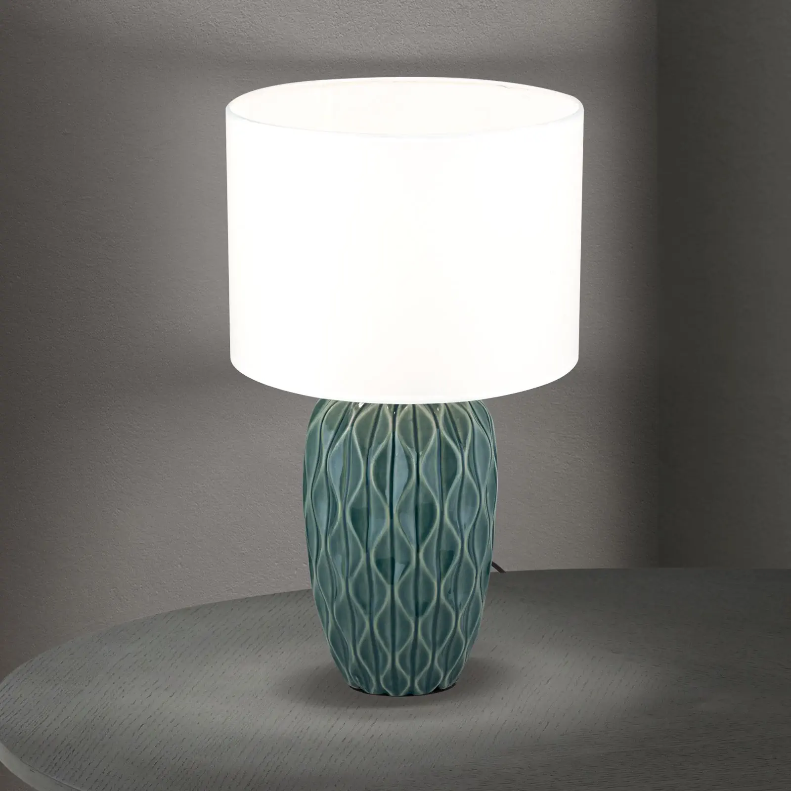 Stona lampa TORTUGA, visina 49,5 cm, zelena - 2