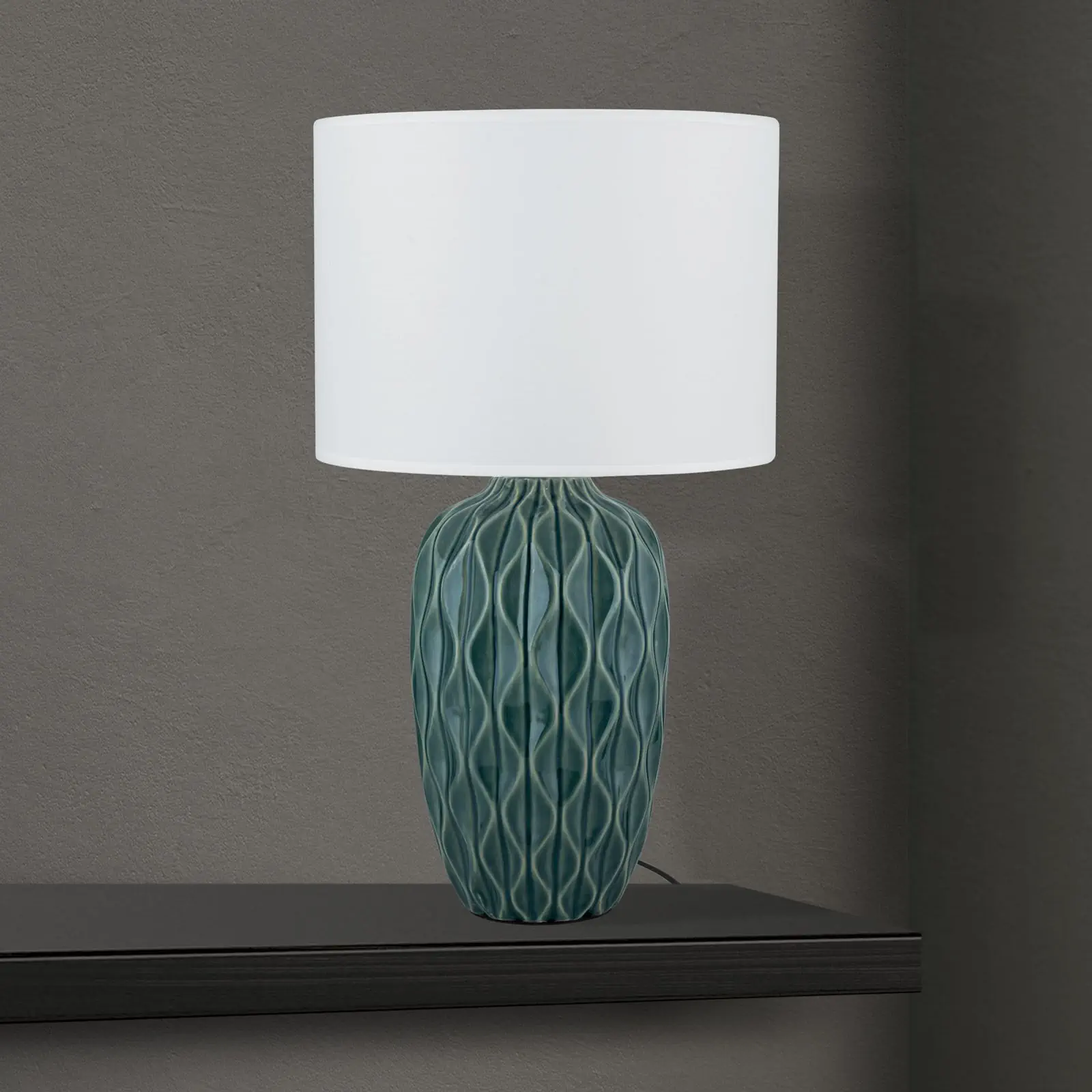 Stona lampa TORTUGA, visina 49,5 cm, zelena - 3