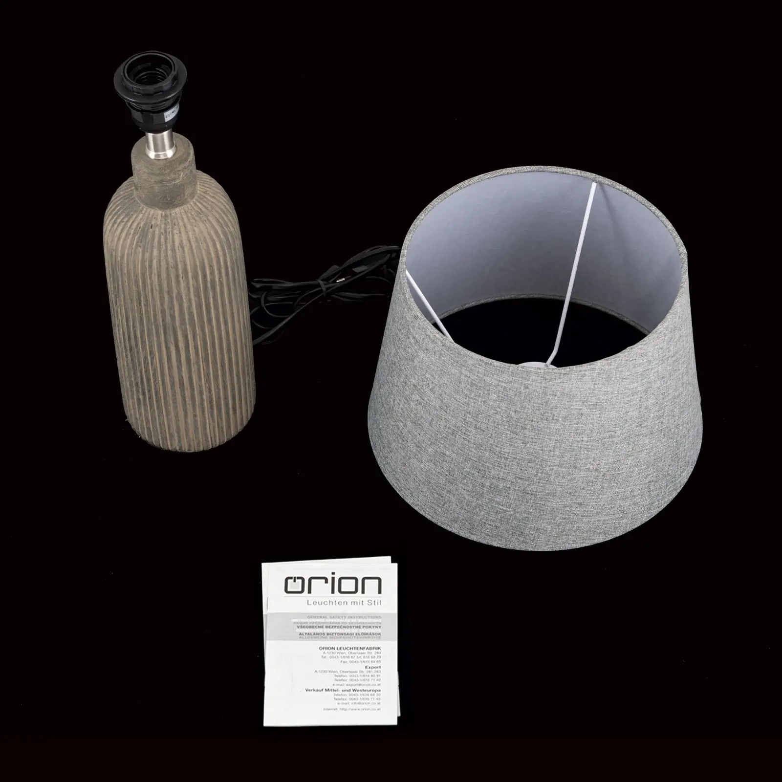 Stona lampa ORCHID, visina 56 cm, dekorativna - 8