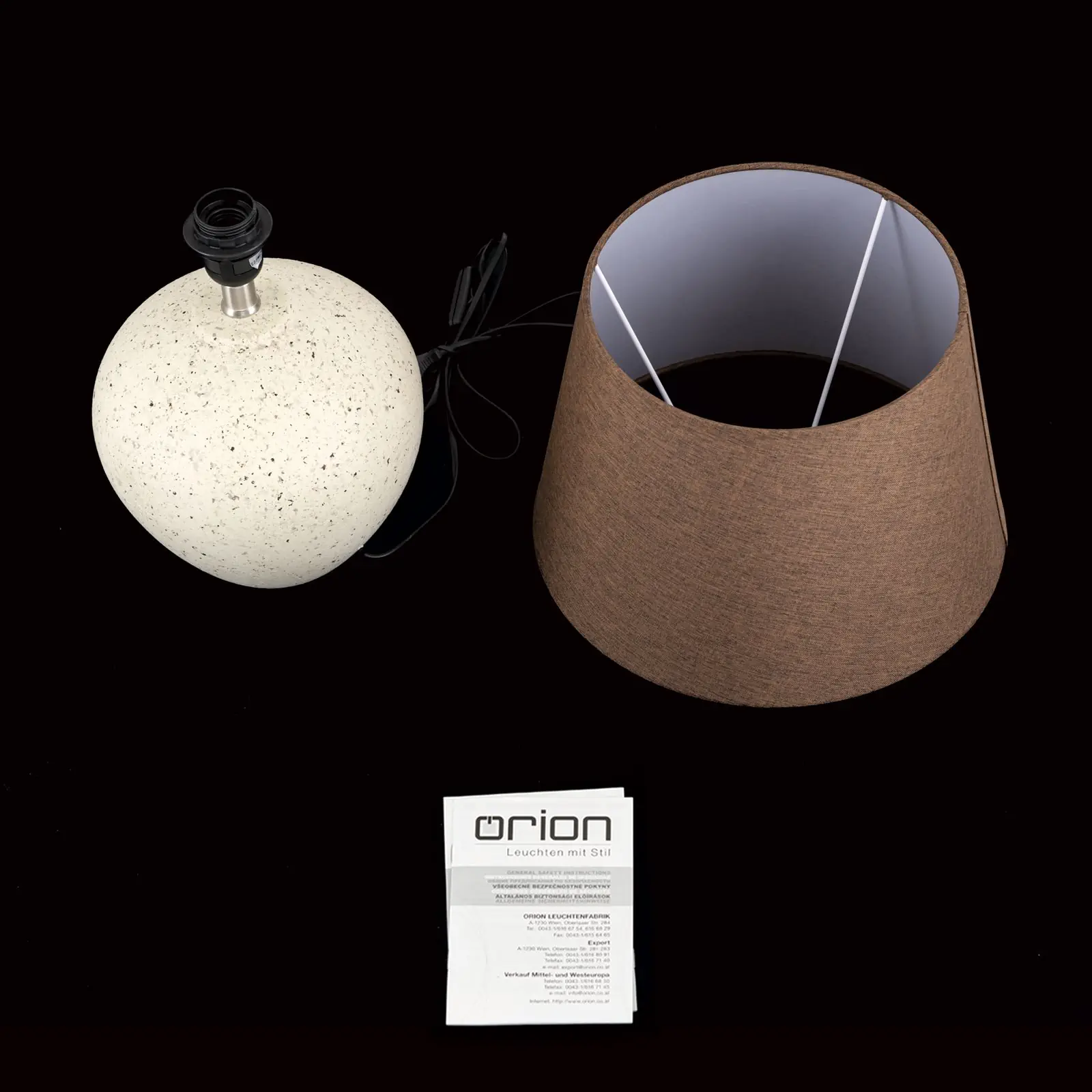 Stona lampa MASAI, visina 46,5 cm, dekorativna - 8