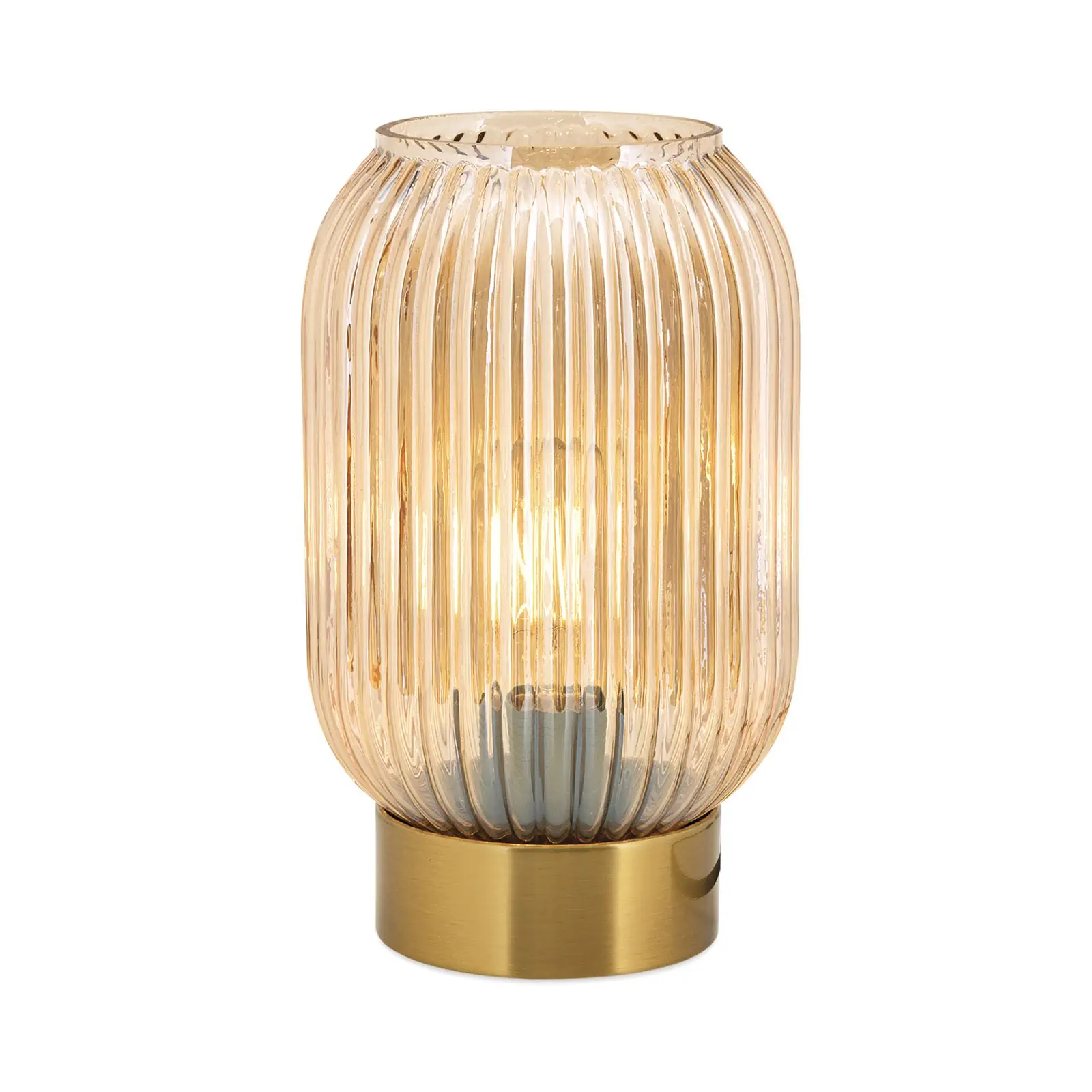 Stona lampa CARNEVAL, visina 24 cm, ćilibar - 4