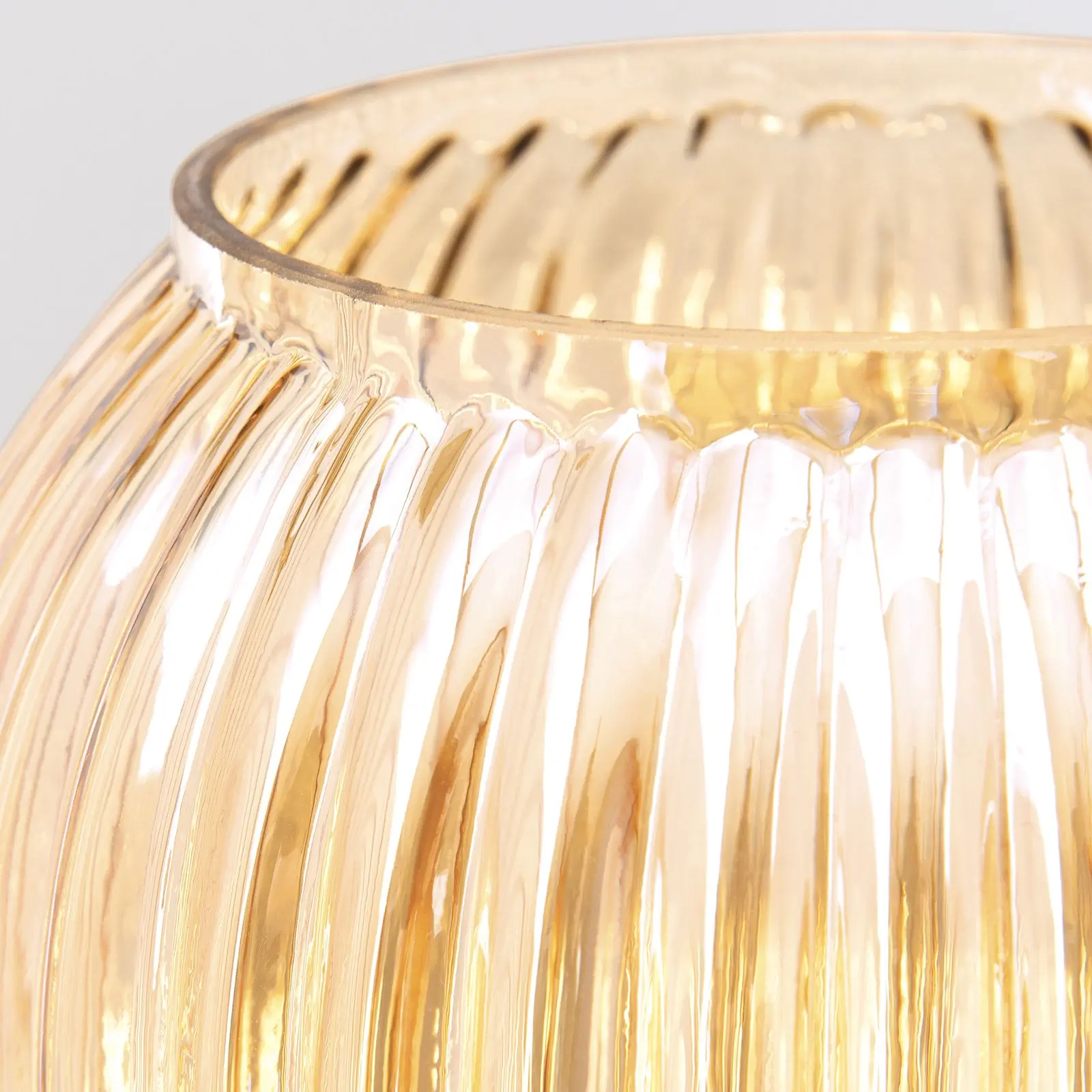 Stona lampa CARNEVAL, visina 24 cm, ćilibar - 5