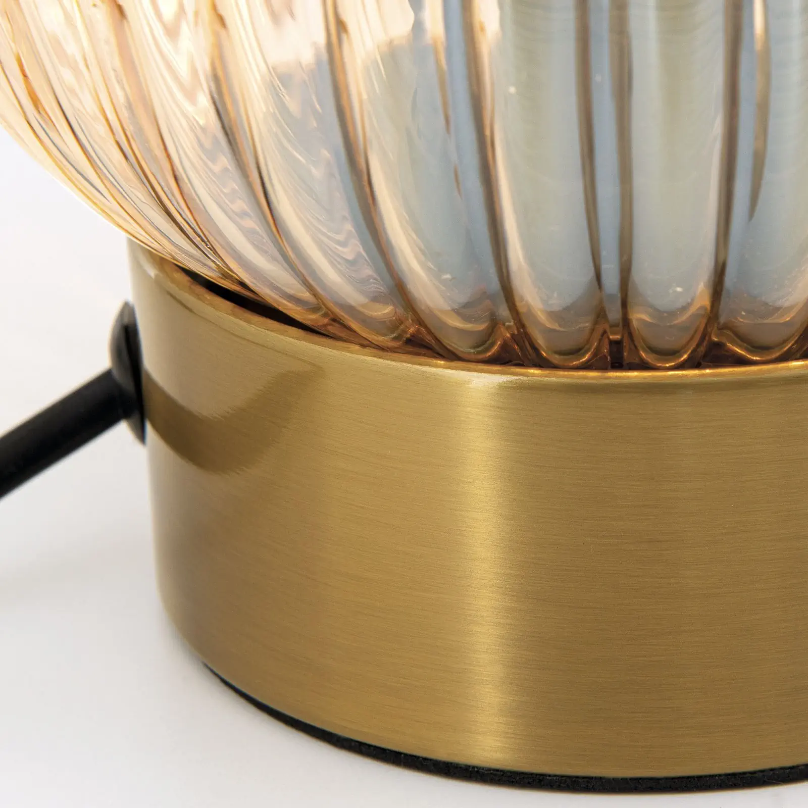 Stona lampa CARNEVAL, visina 24 cm, ćilibar - 6