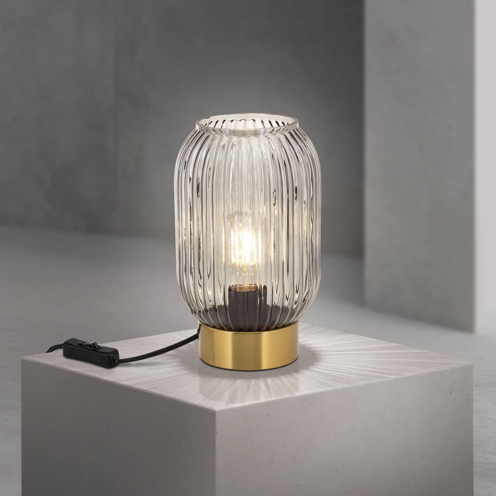 Stona lampa CARNEVAL, visina 23,5 cm, boja dima - 1