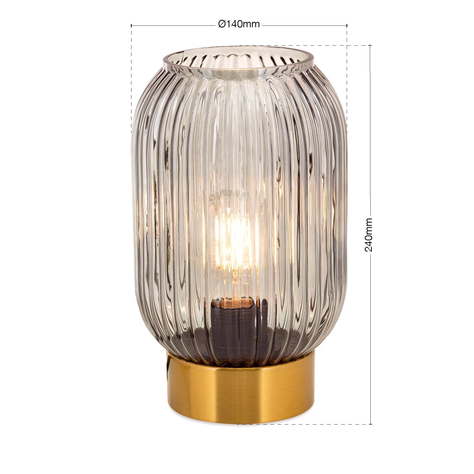 Stona lampa CARNEVAL, visina 23,5 cm, boja dima - 7