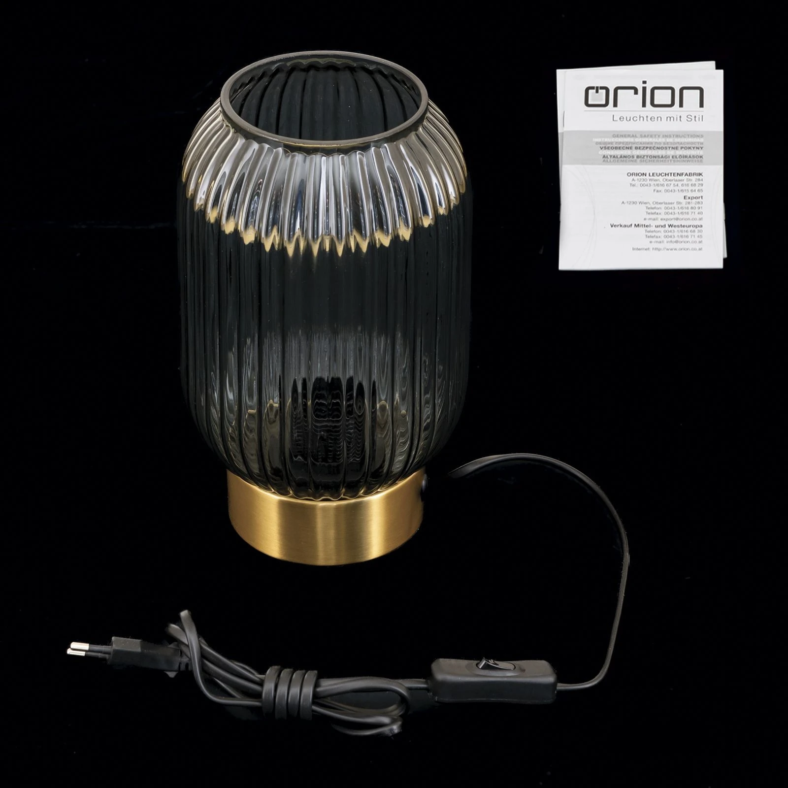 Stona lampa CARNEVAL, visina 23,5 cm, boja dima - 8