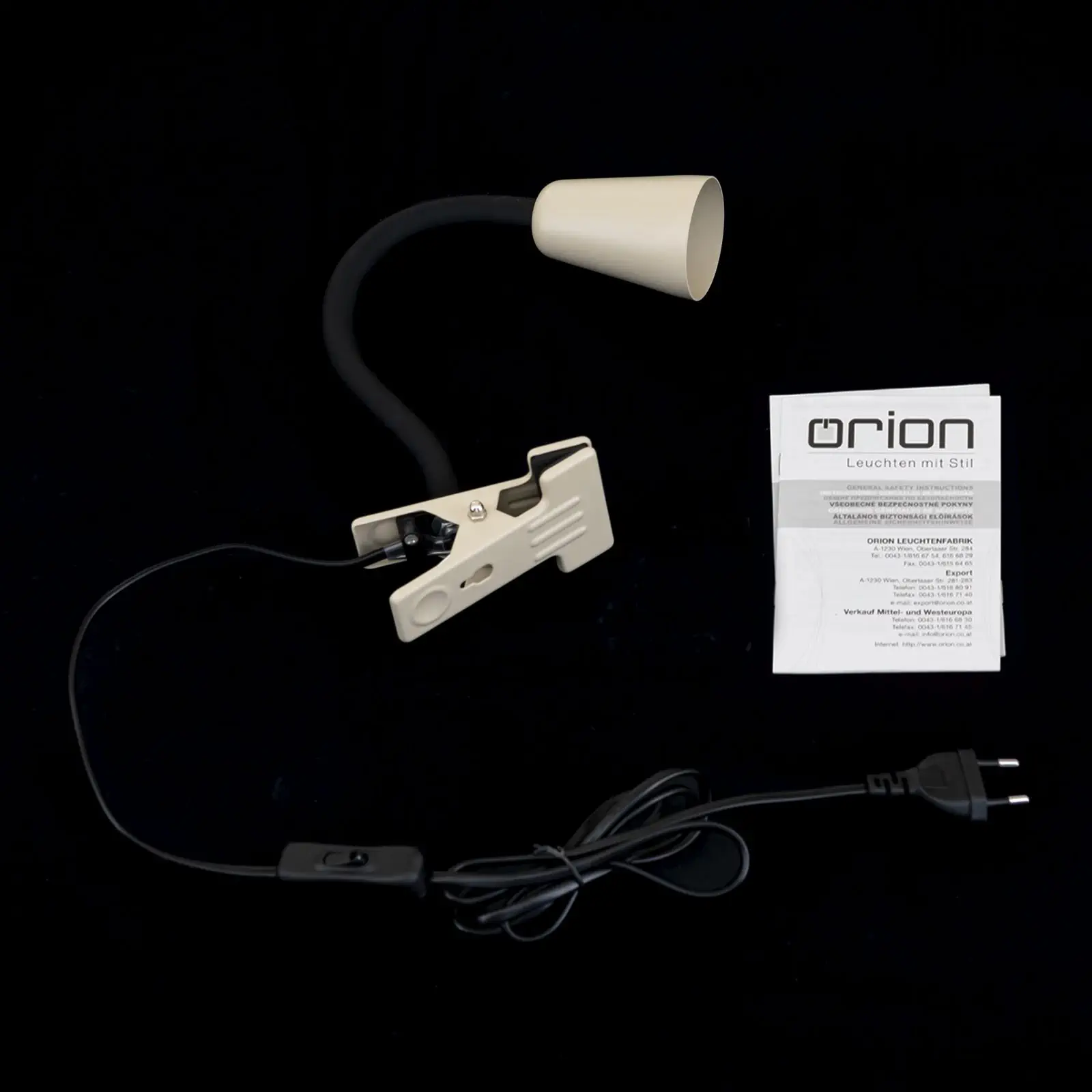 Lampa sa stezaljkom DOTTY, kaki - 8