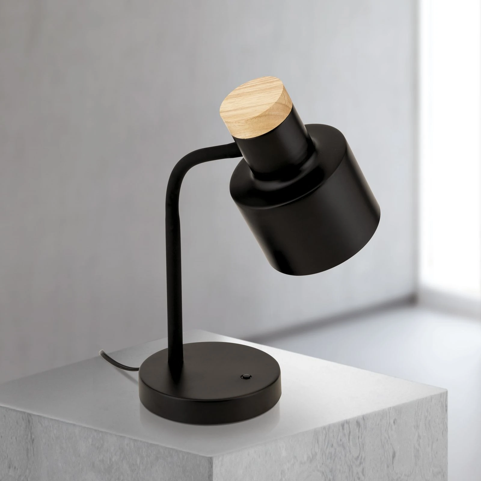 Stona lampa GILI, height 35 cm, mat crna - 2