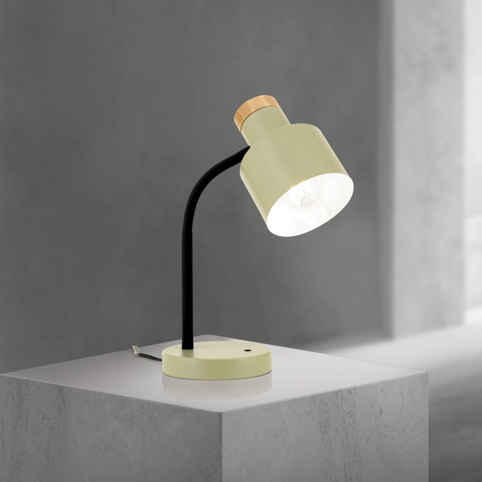 Stona lampa GILI, height 35 cm, svetlo zelena - 1