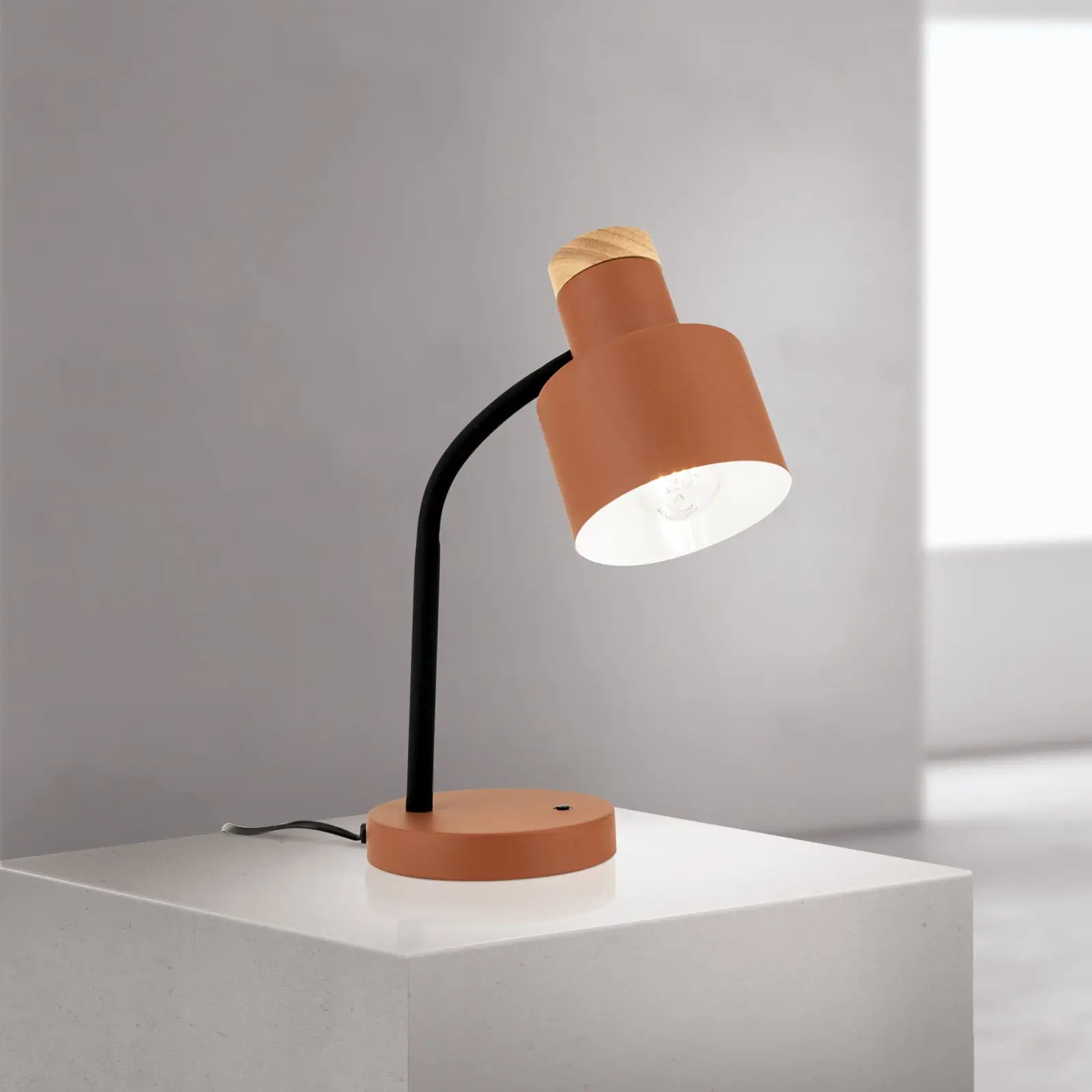 Stona lampa GILI, visina 35 cm, koralno crvena - 1