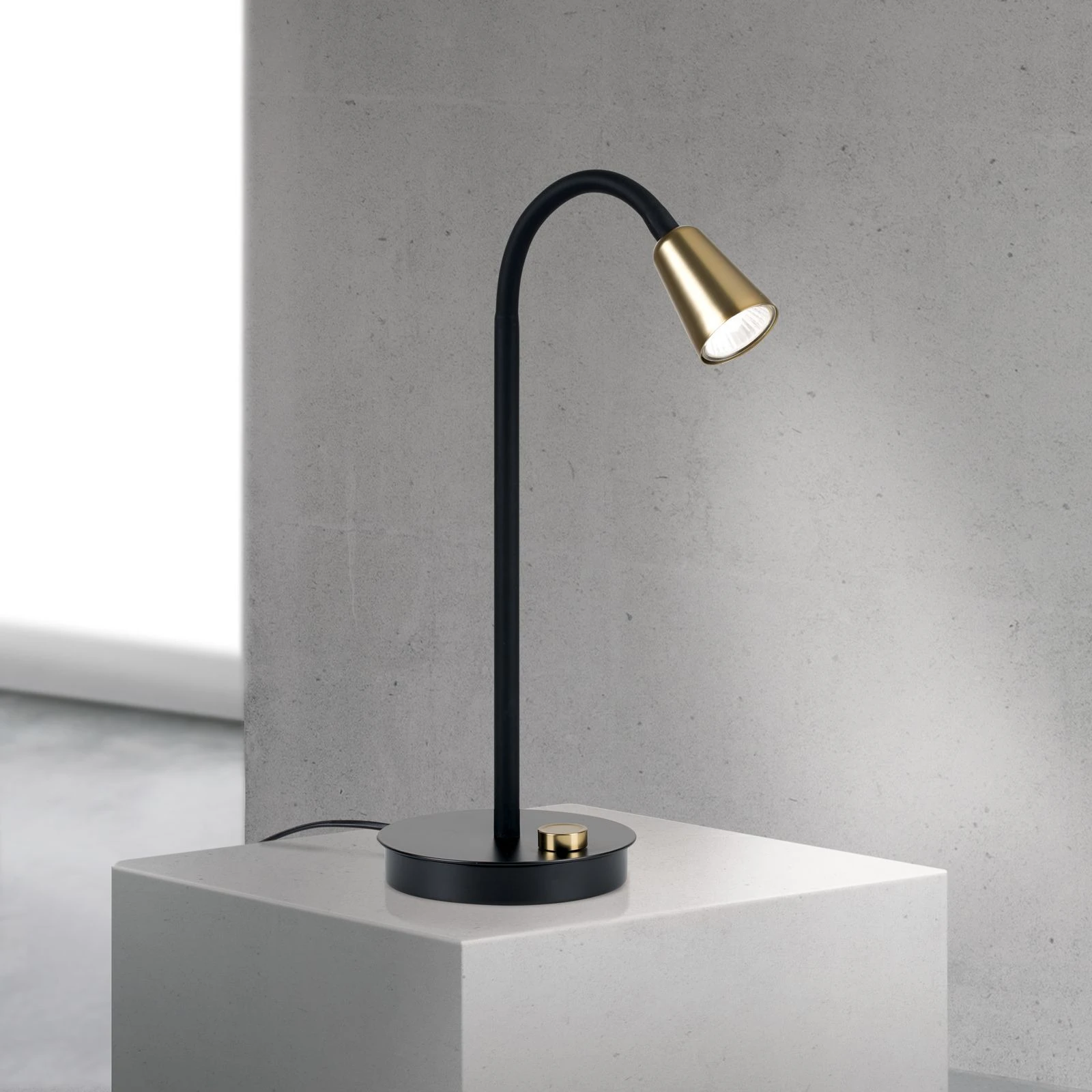 Stona lampa DOTTY, black brass - 1