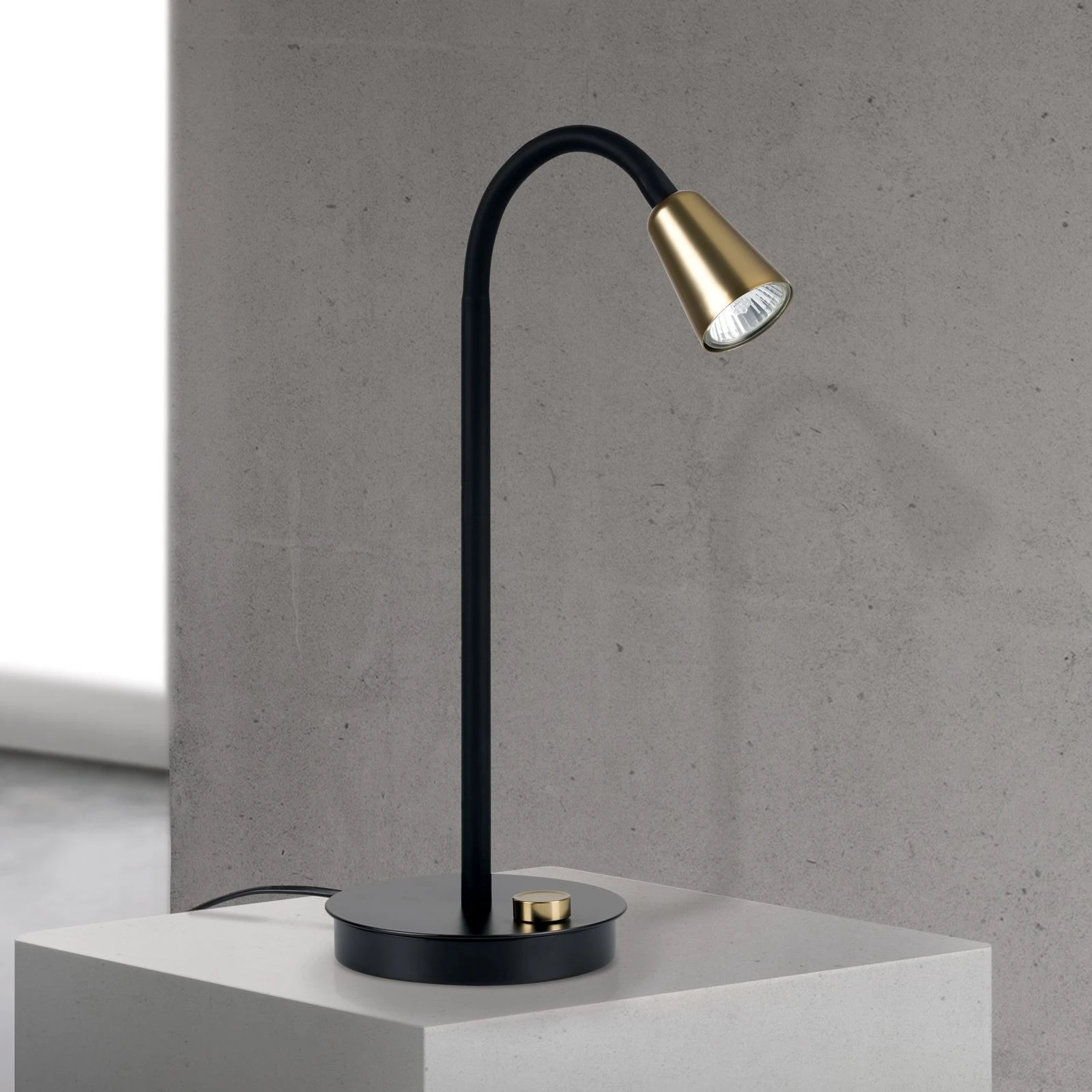 Stona lampa DOTTY, black brass - 3