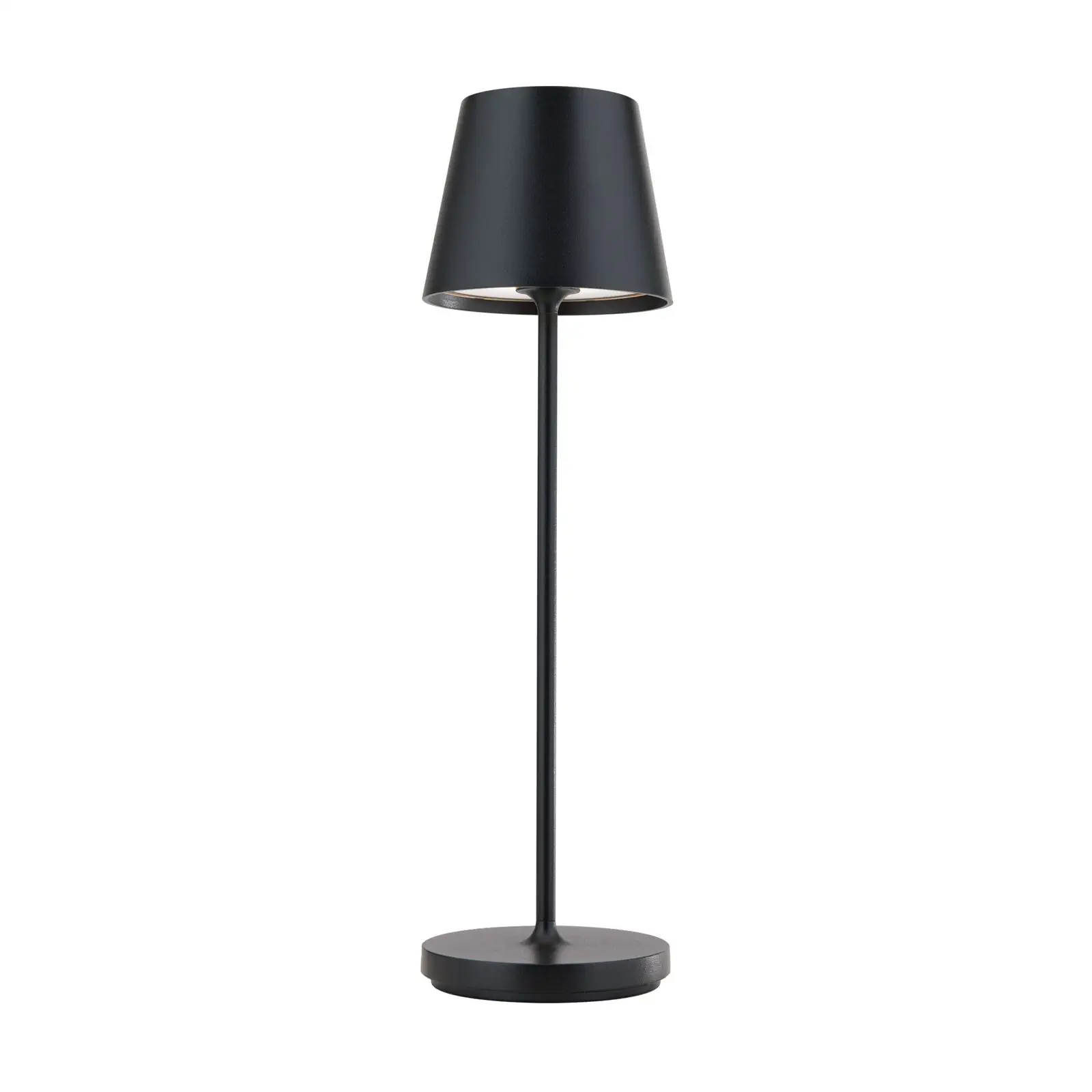 LED punjiva baterijska stona lampa CHANDELLE, crna - 4