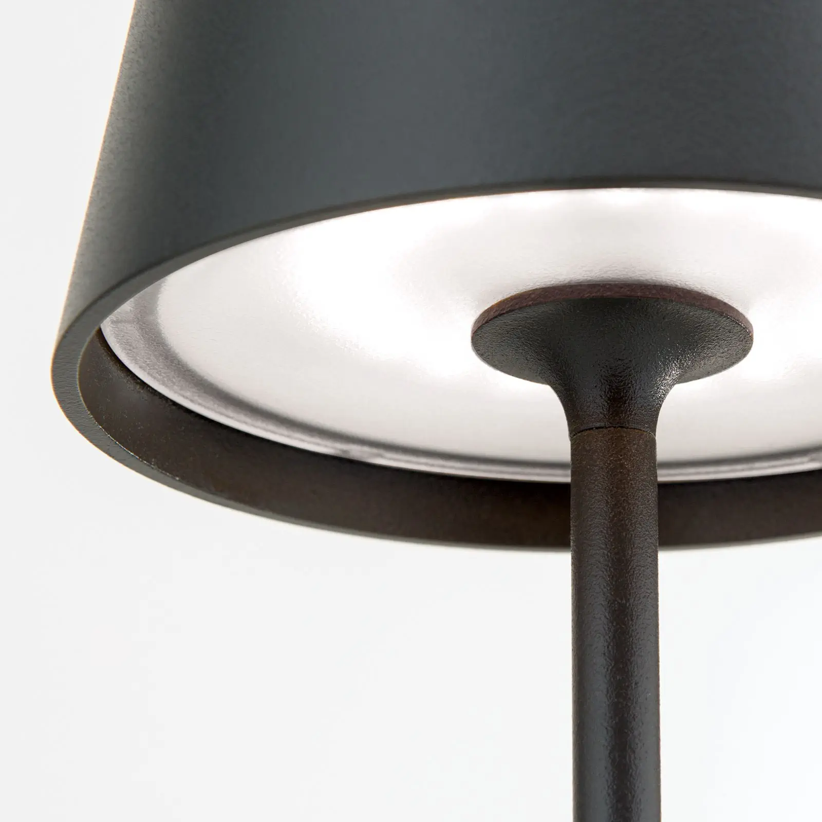 LED punjiva baterijska stona lampa CHANDELLE, crna - 5