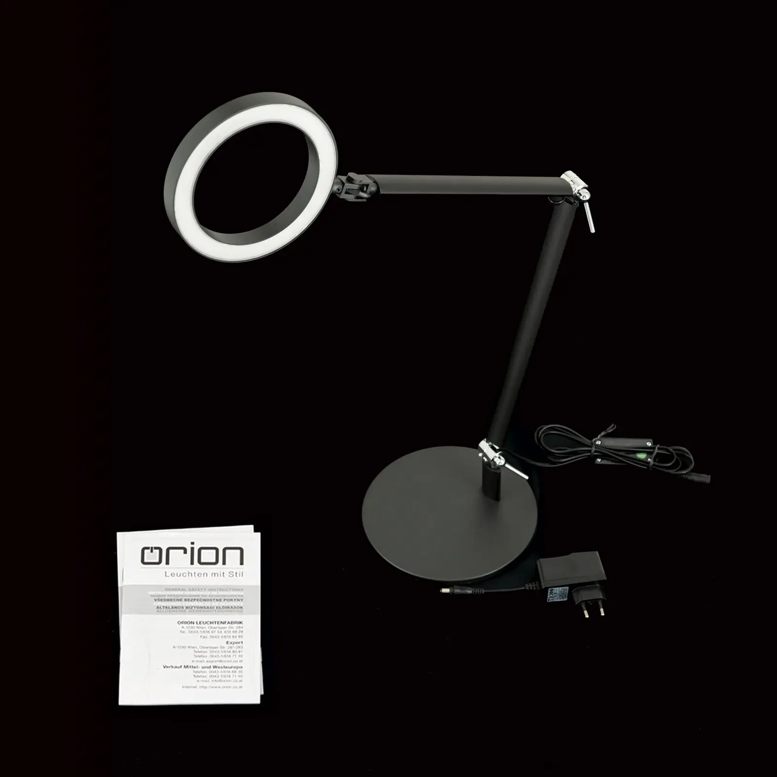LED stona lampa RINGO, height 40-75 cm, crna - 8
