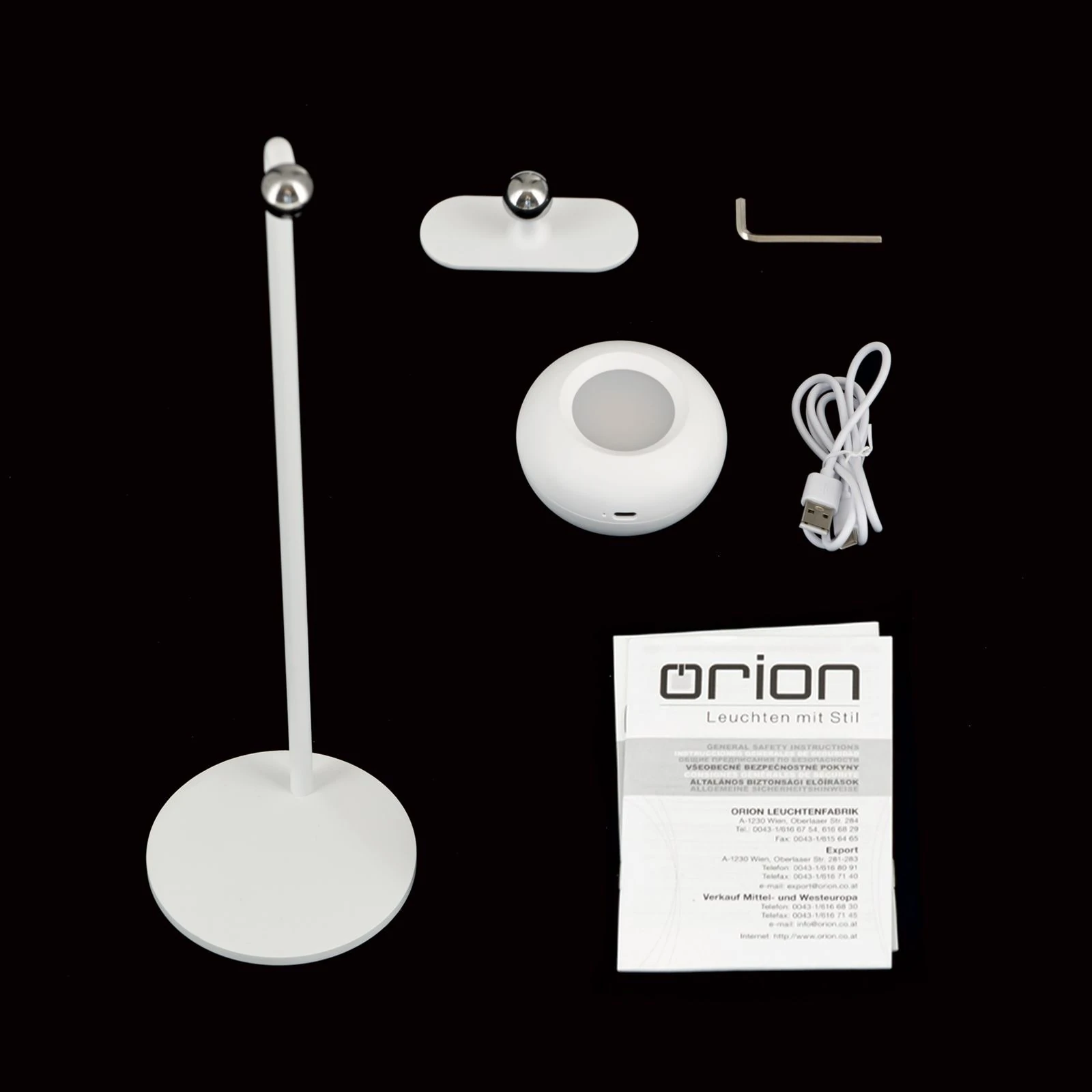 LED punjiva baterijska lampa KERBY, bela - 8