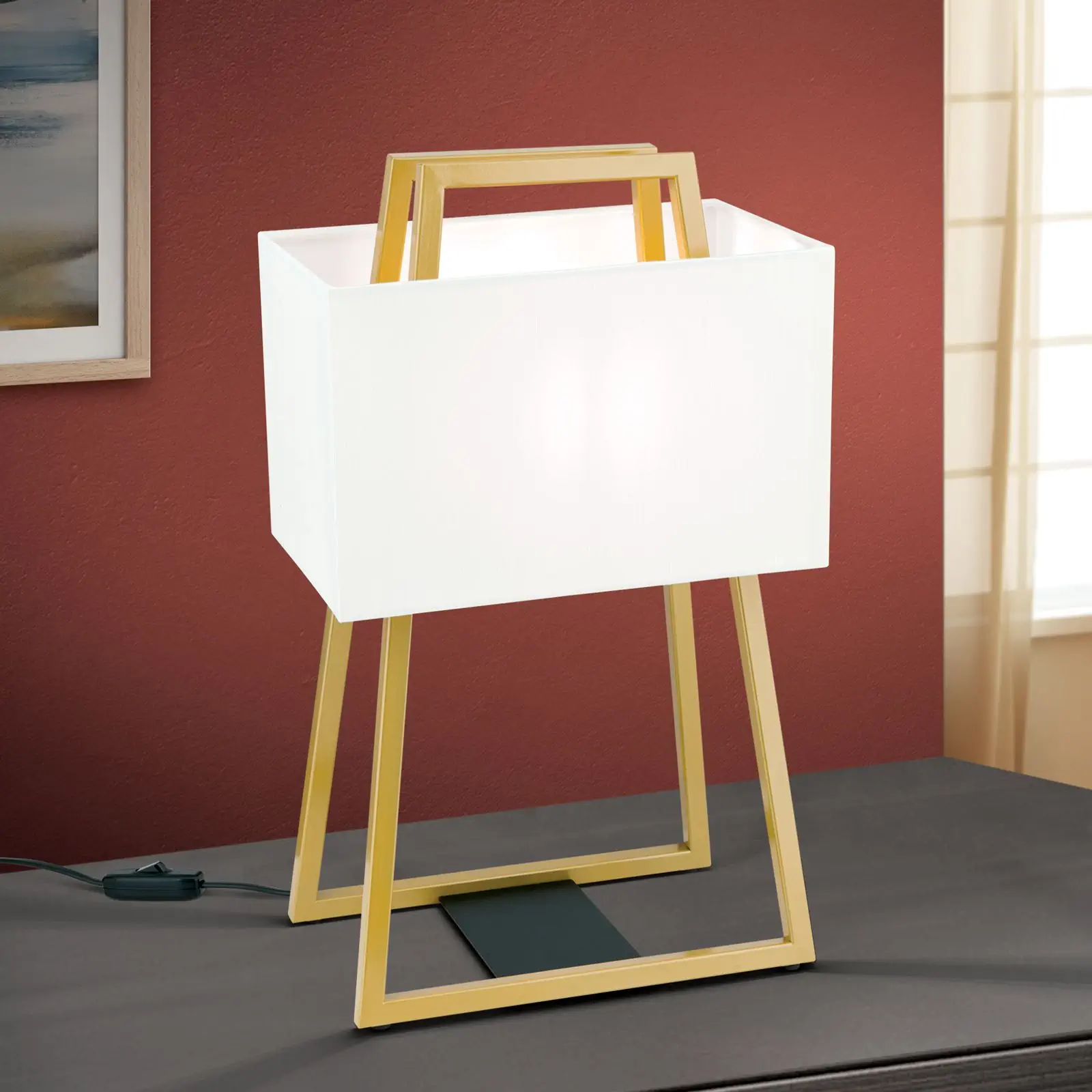 Stona lampa GORDI, zlatna - 1