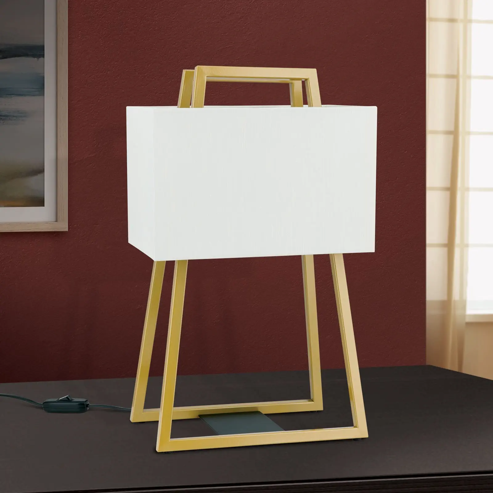 Stona lampa GORDI, zlatna - 3