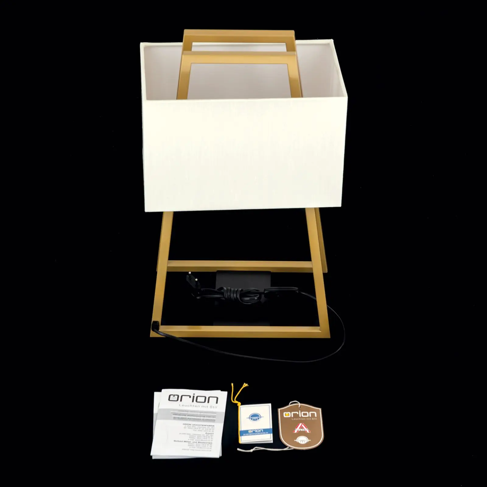 Stona lampa GORDI, zlatna - 8