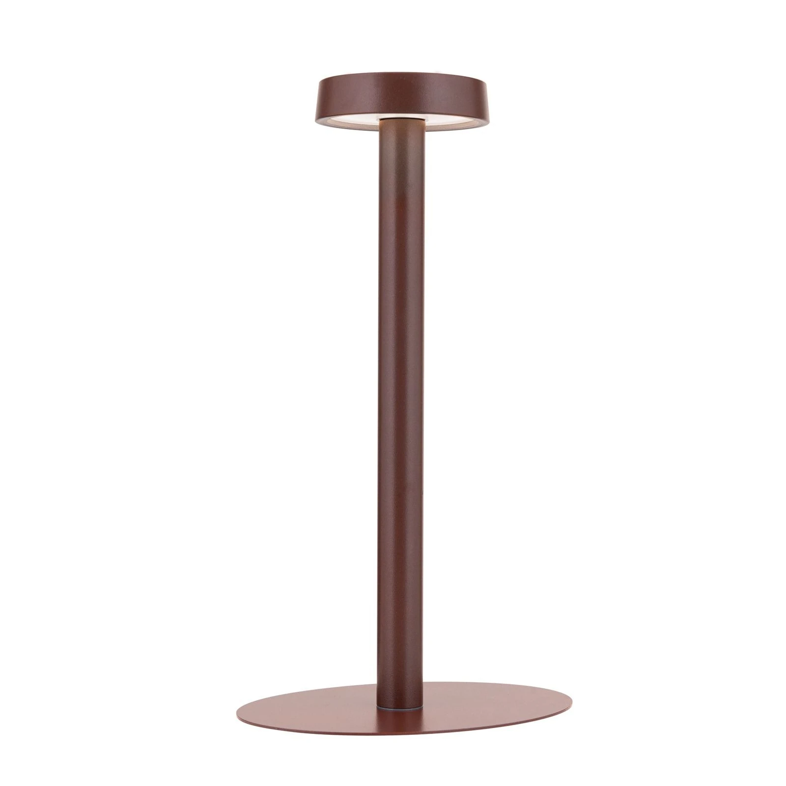 LED punjiva baterijska stona lampa ILLUMI, braon - 4