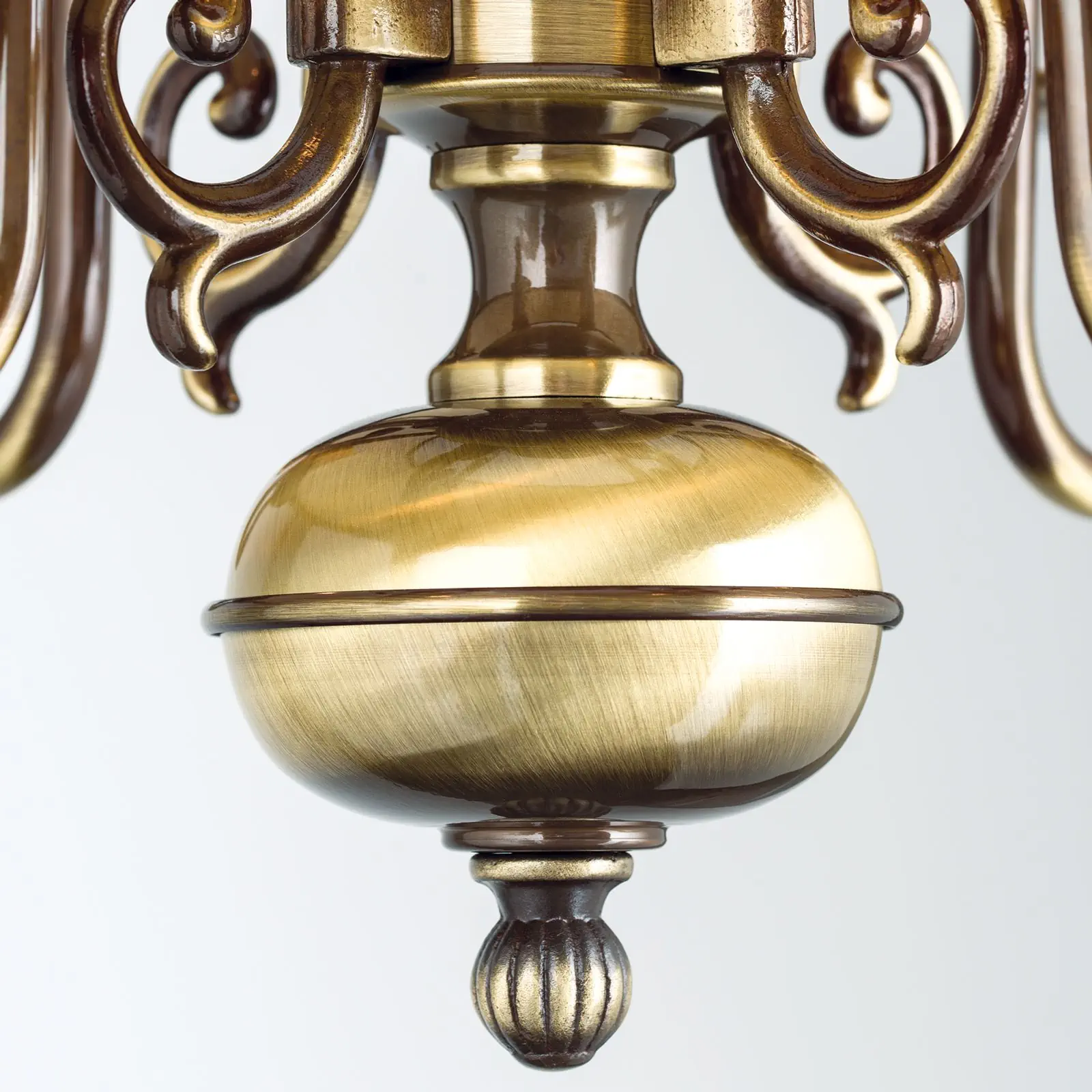 Viseća lampa FLÄMISCH, 4 izvora svetla, patina - 7