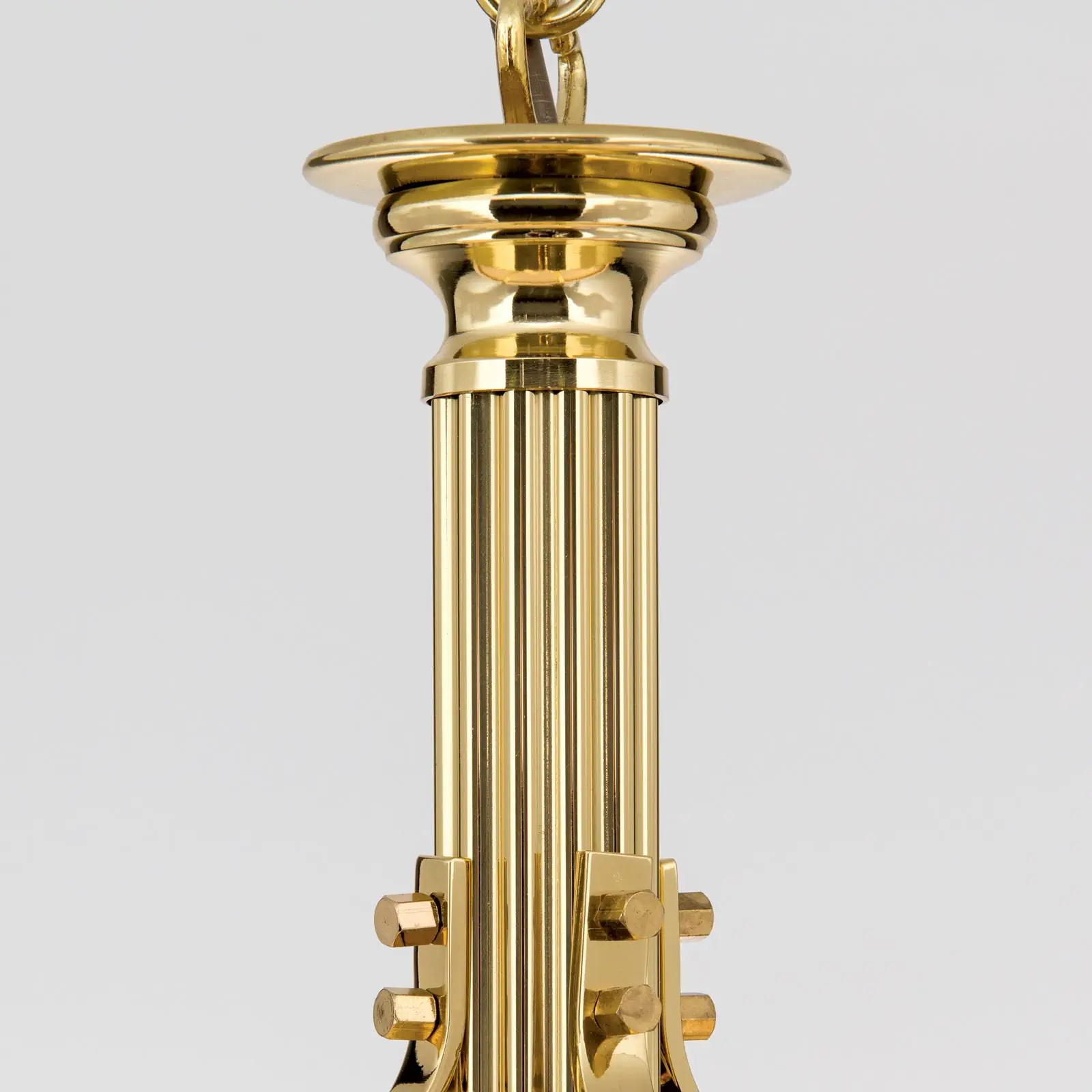 Viseća lampa WIENER NOSTALGIE, sjajni mesing, sa opal mat staklom, 27cm - 6