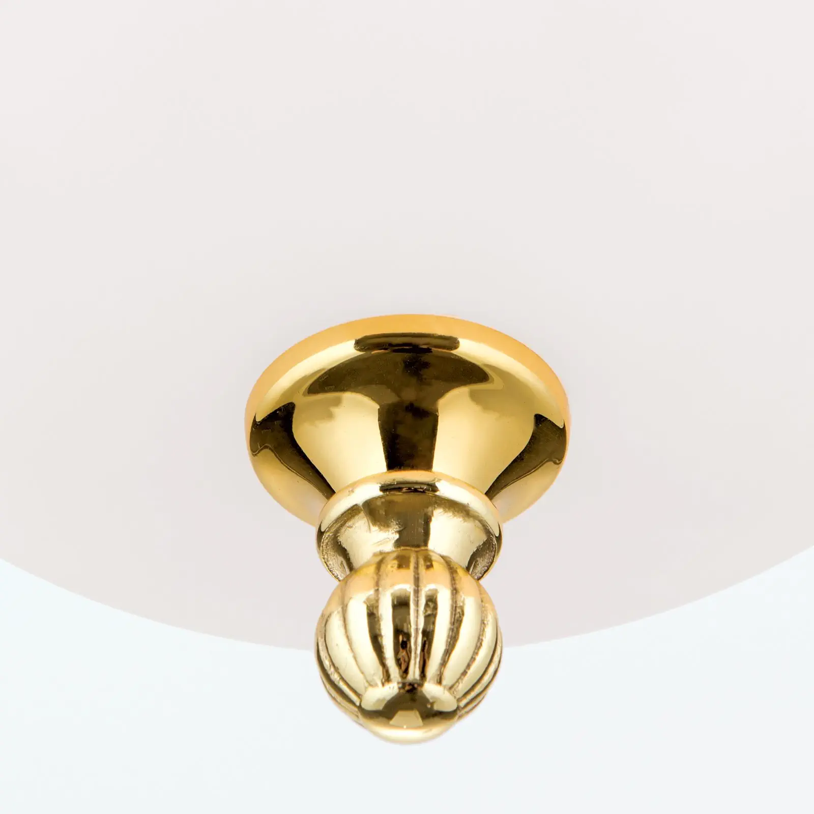 Viseća lampa WIENER NOSTALGIE, sjajni mesing, sa opal mat staklom, 18 cm - 6