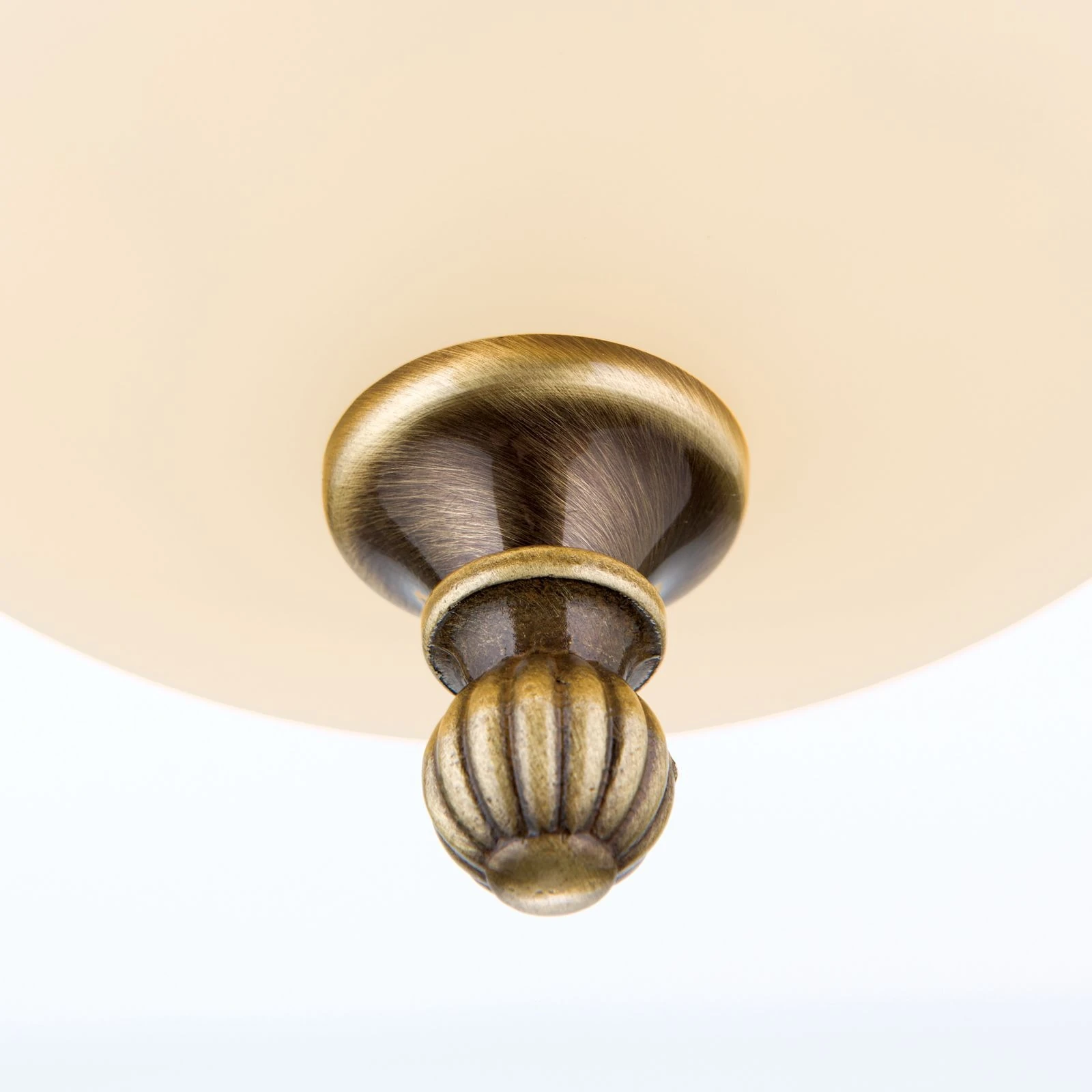 Viseća lampa WIENER NOSTALGIE, Ø 18 cm, antik mesing, šampanj mat staklo - 6