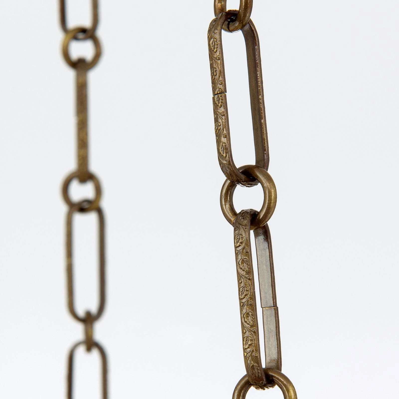 Viseća lampa WIENER NOSTALGIE, Ø 40 cm, antik mesing, šampanj mat staklo - 6