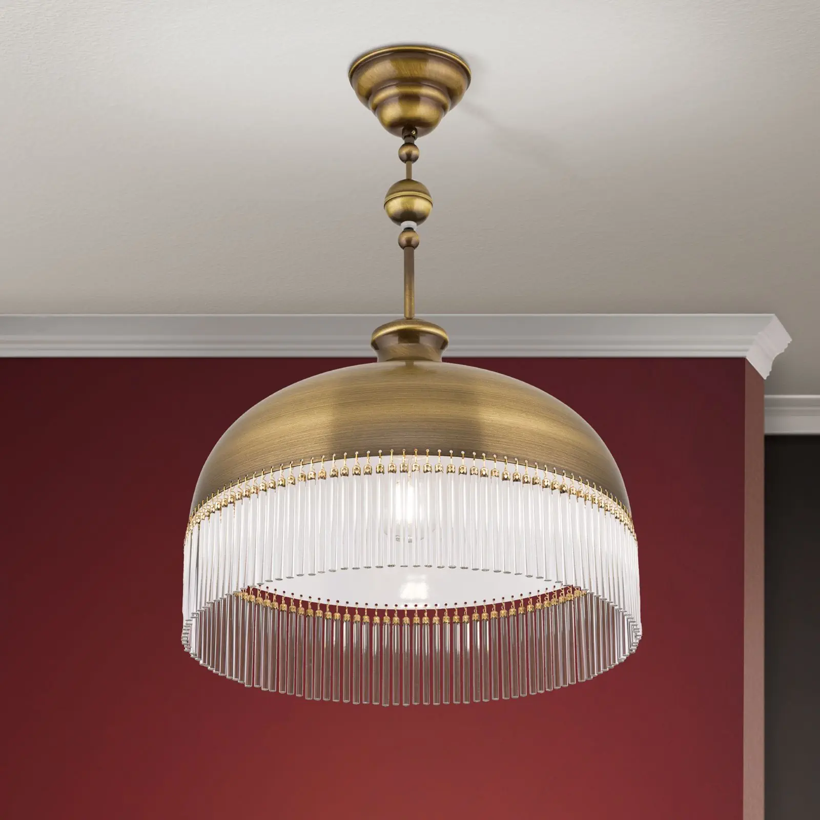 Viseća lampa STÄBCHENSERIE, antik mesing - 2