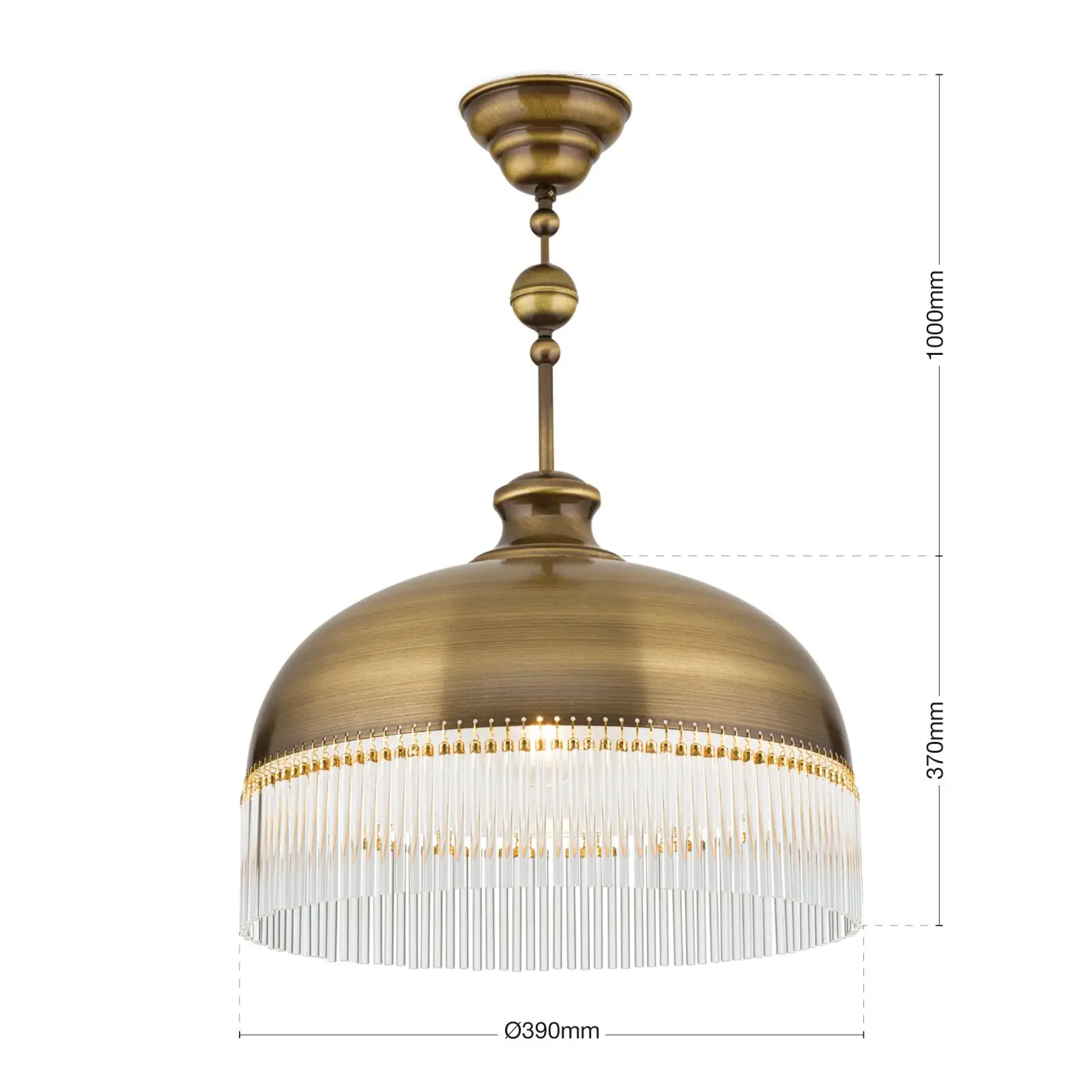 Viseća lampa STÄBCHENSERIE, antik mesing - 7